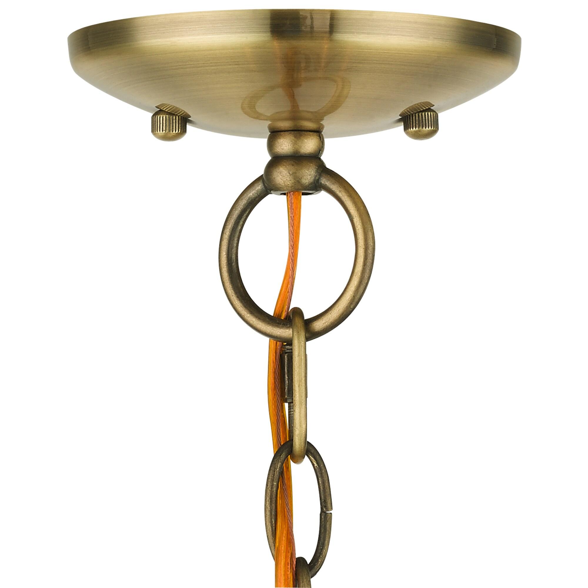 Livex Lighting Aria 5 - Light Chandelier in  Antique Brass