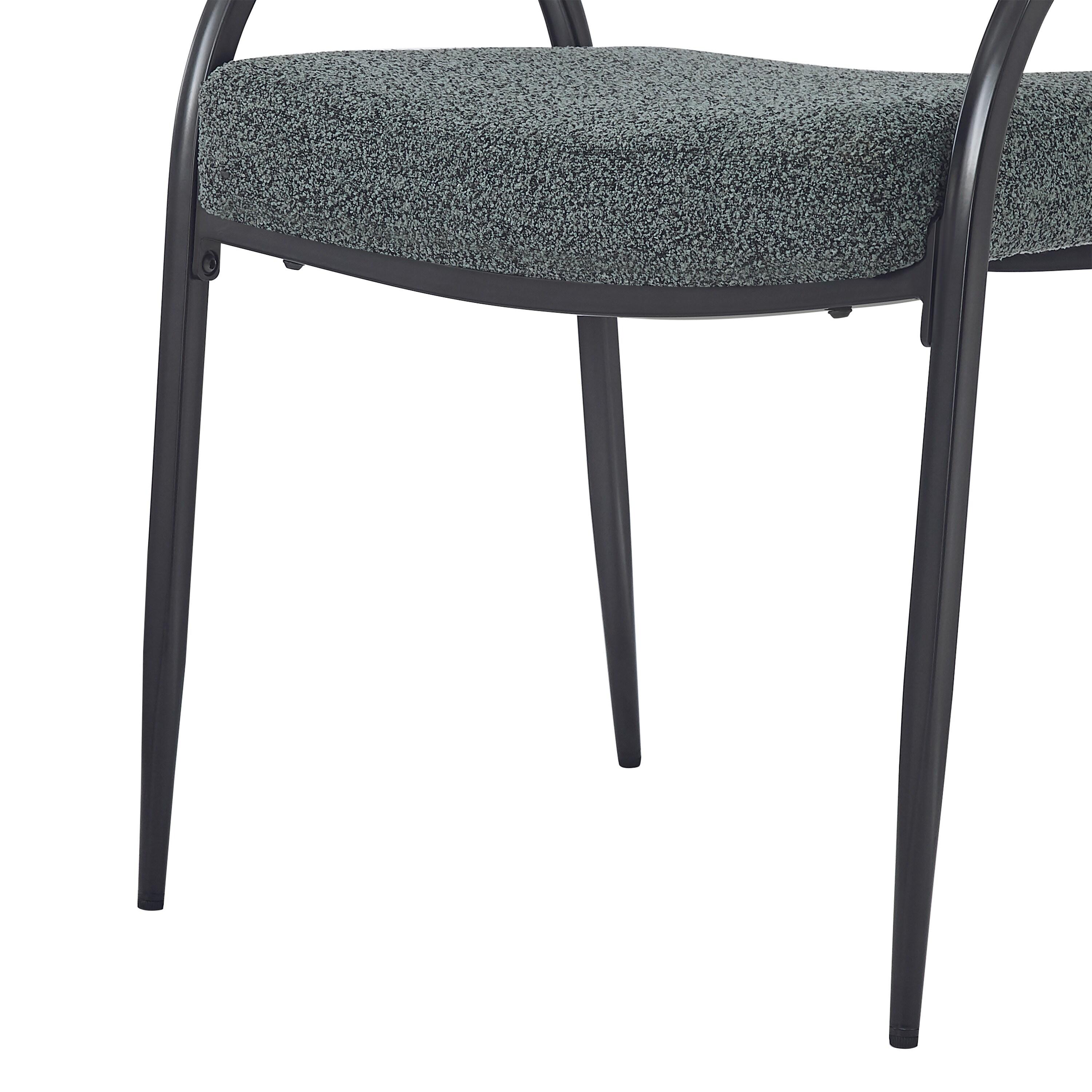 Christopher Knight Home Hayden Upholstered Armrest Dining Chairs with Metal Legs (Set of 2), Dark Green/Black