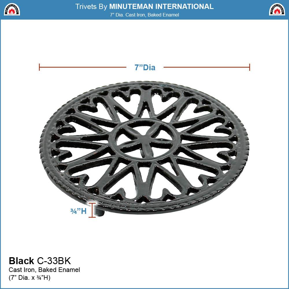 Highland Dunes Metal Round 1 Piece Trivet