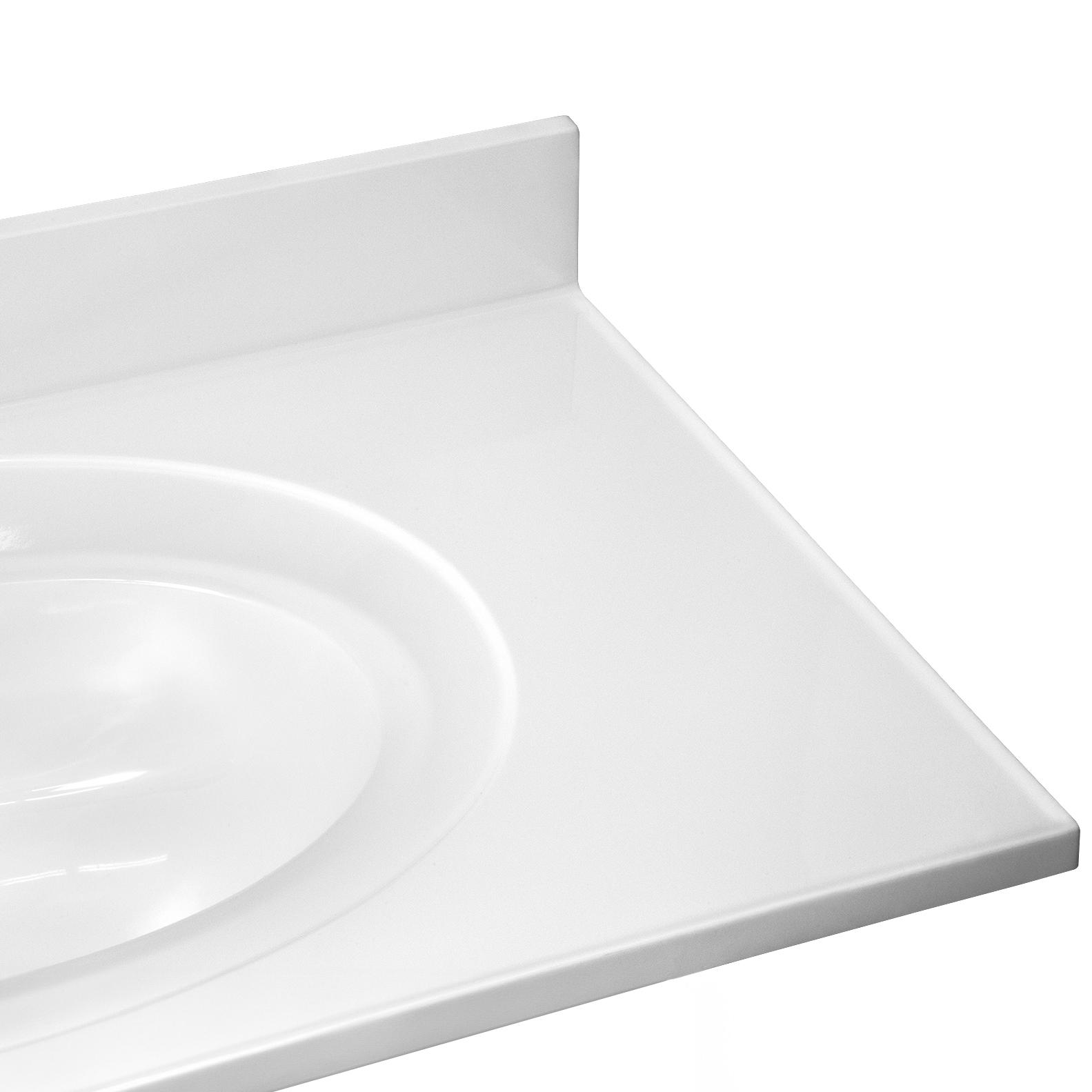 Darby Home Co Cultured Marble Vanity Top with Backsplash