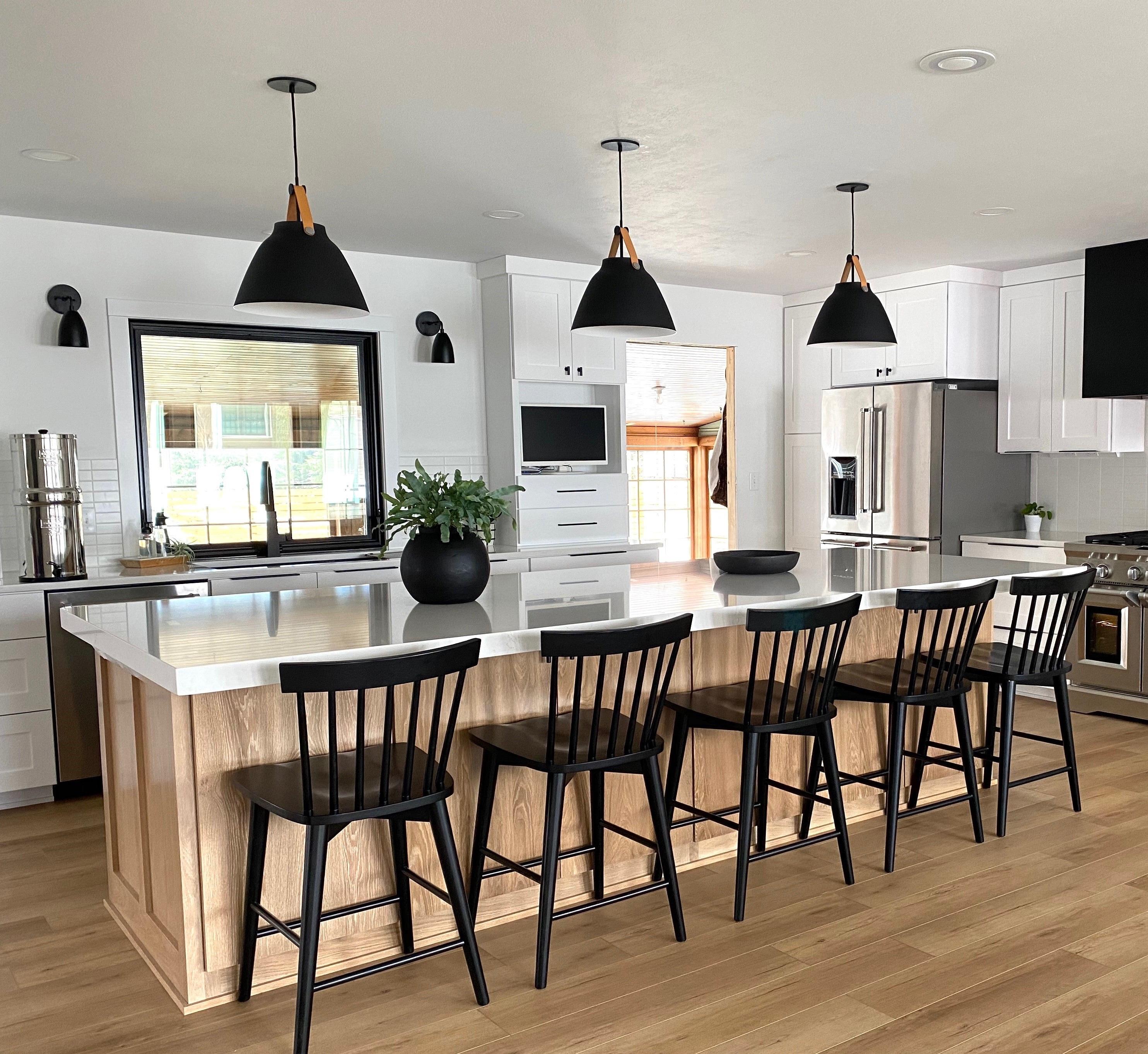 Maxim Lighting Nordic 1 - Light Pendant in  Tan Leather/Black