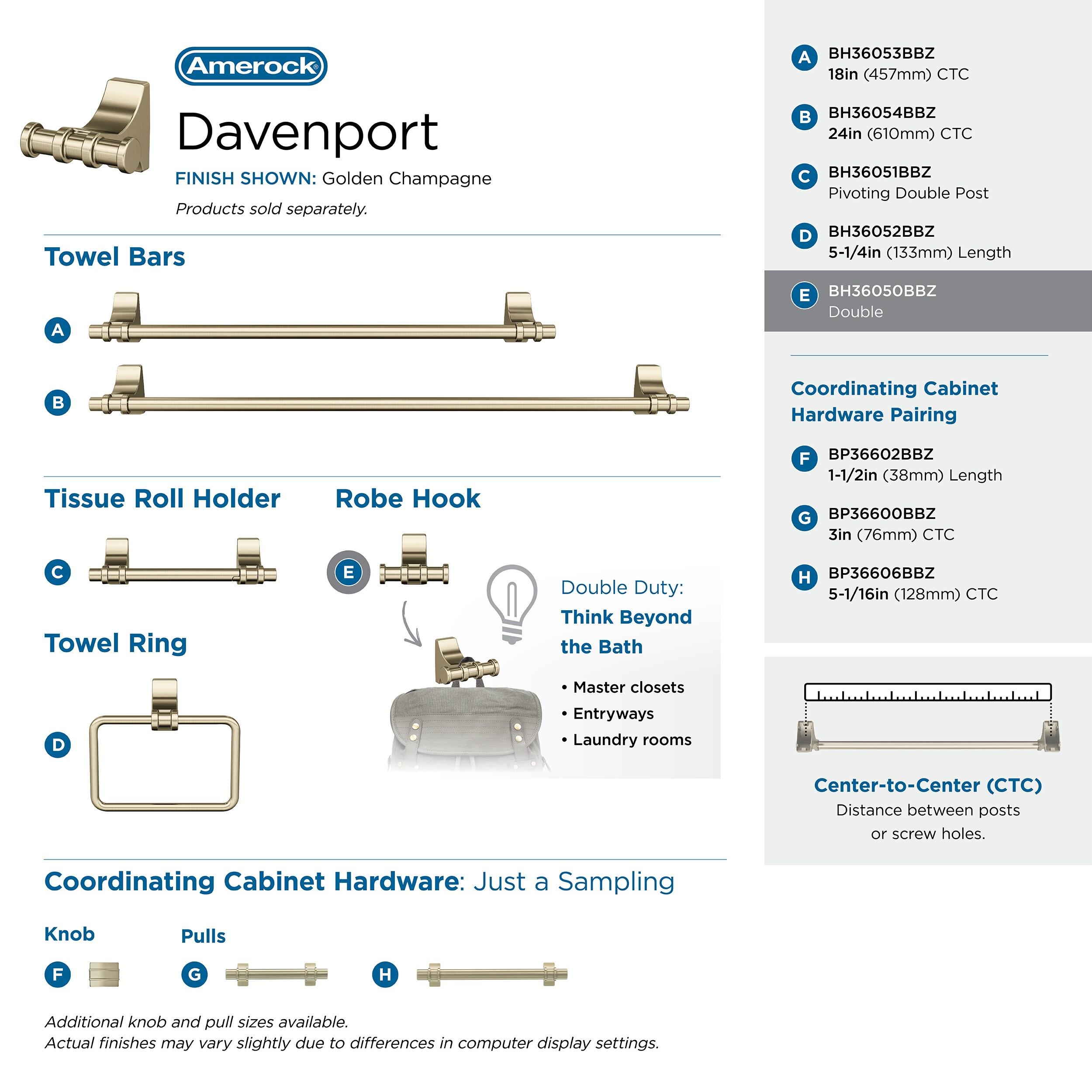 Davenport Wall Mounted Robe Hook