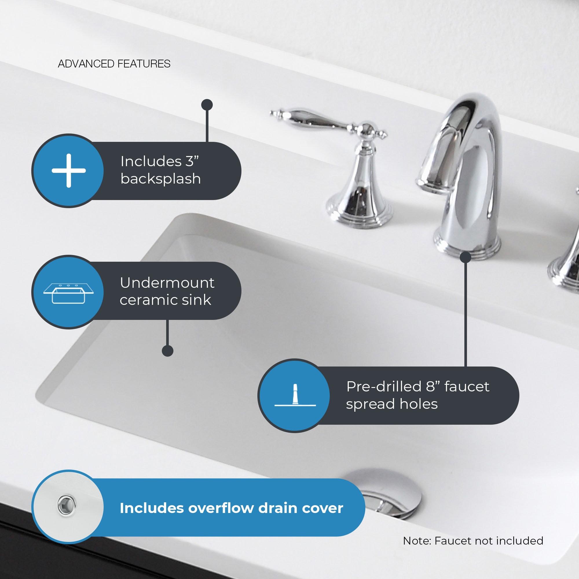 OVE Decors Tahoe 60" Double Bathroom Vanity
