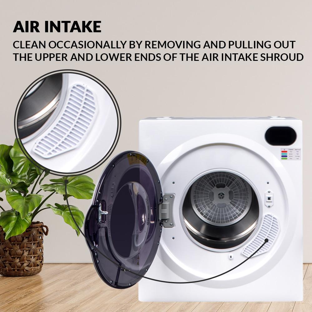 Equator Ultra Compact Short Vented SENSOR Dryer 2.6cf/10lb LED Ops 110V/1400W