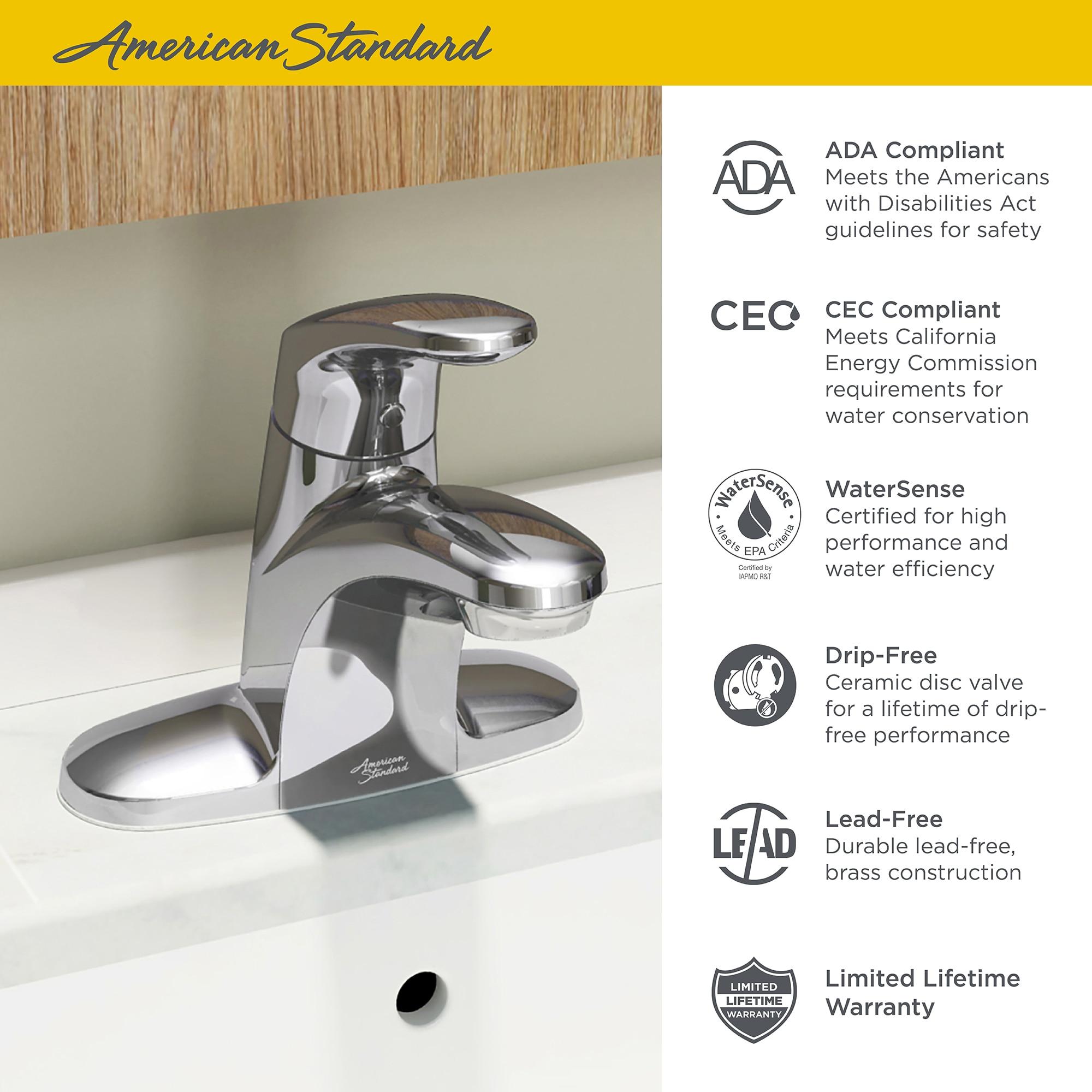 Colony Pro Centerset Bathroom Faucet with Drain Assembly