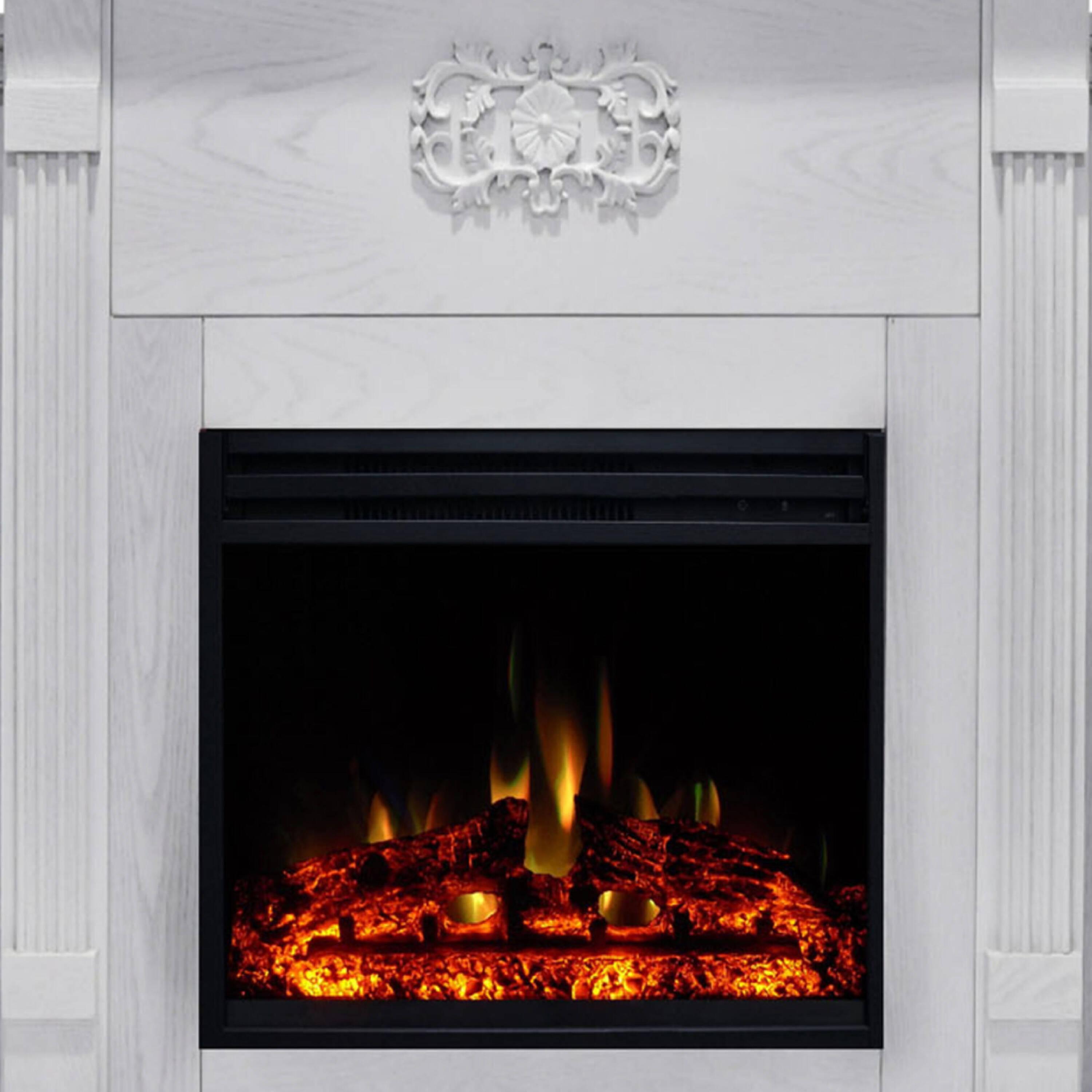 Cambridge Sanoma Freestanding Electric Fireplace Heater with Traditional Mantel, Timer, Remote Control