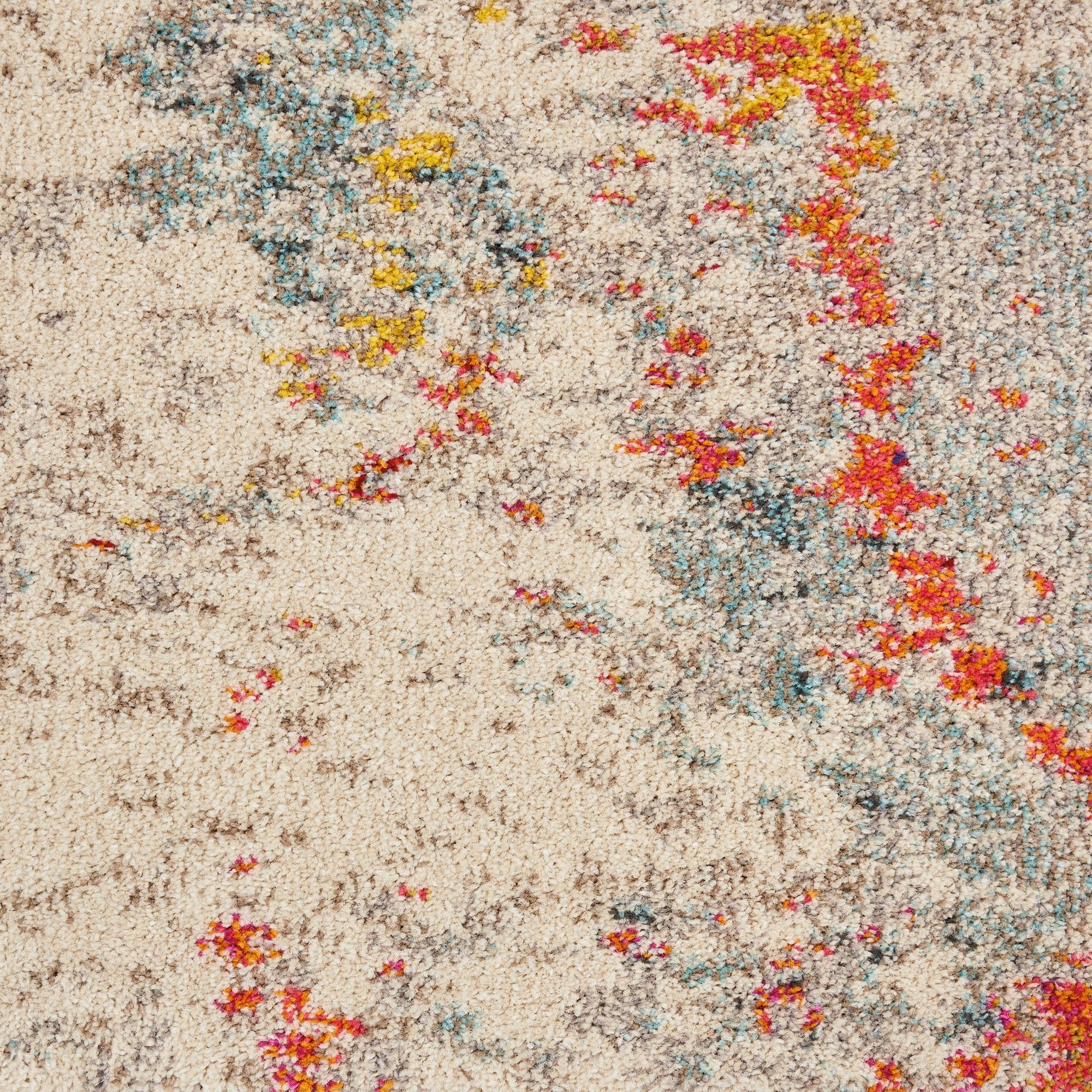 Nourison Celestial 9'X12' (9' x 12') Ivory/Multicolor Indoor Area Rug Colorful Contemporary Abstract by Nourison