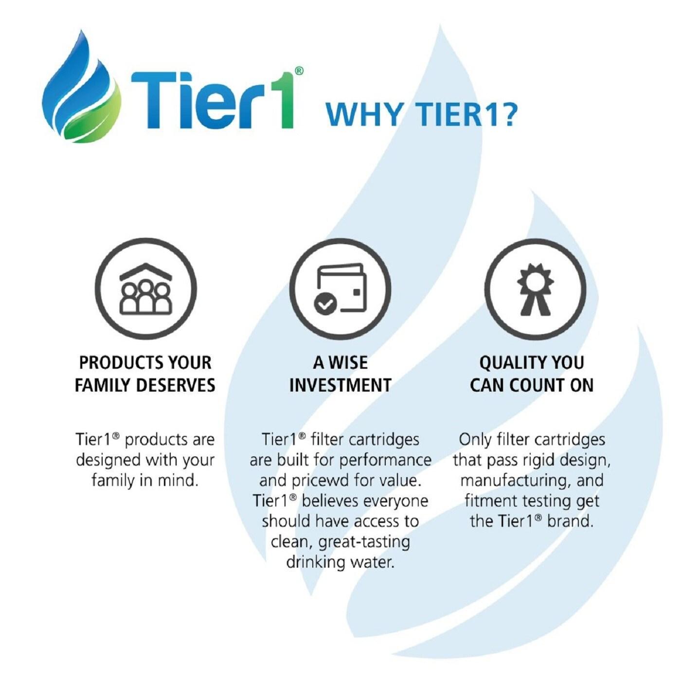 Tier1 Inline Water Filter NSF Standard Certified Replacement for GE GXRTQR Filter System - Activated Carbon Media to Reduce Contaminants including Chlorine Taste and Odor