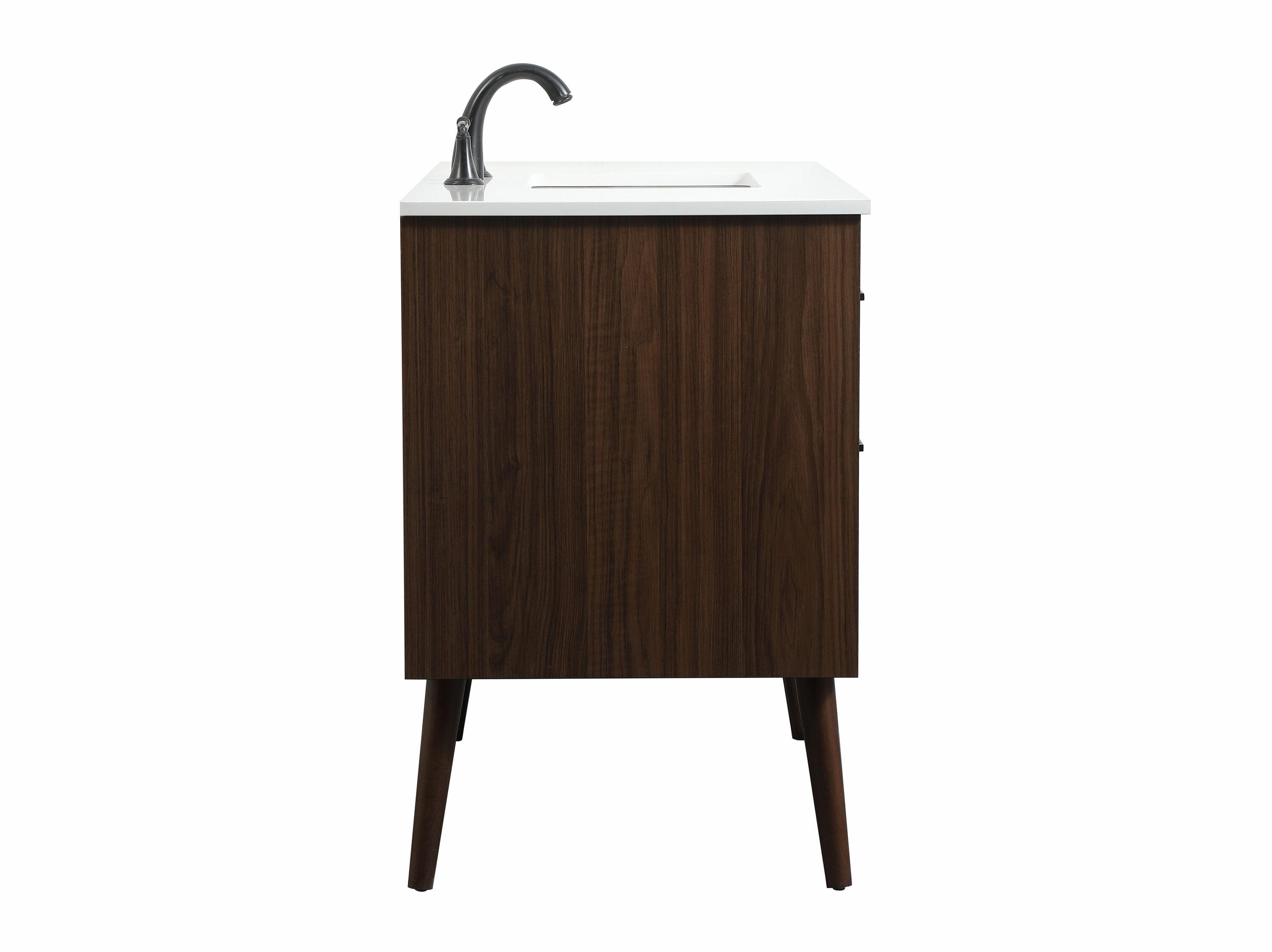 Elegant Kitchen and Bath Elegant Kitchen and Bath 42 Inch Single Bathroom Vanity in Natural Oak