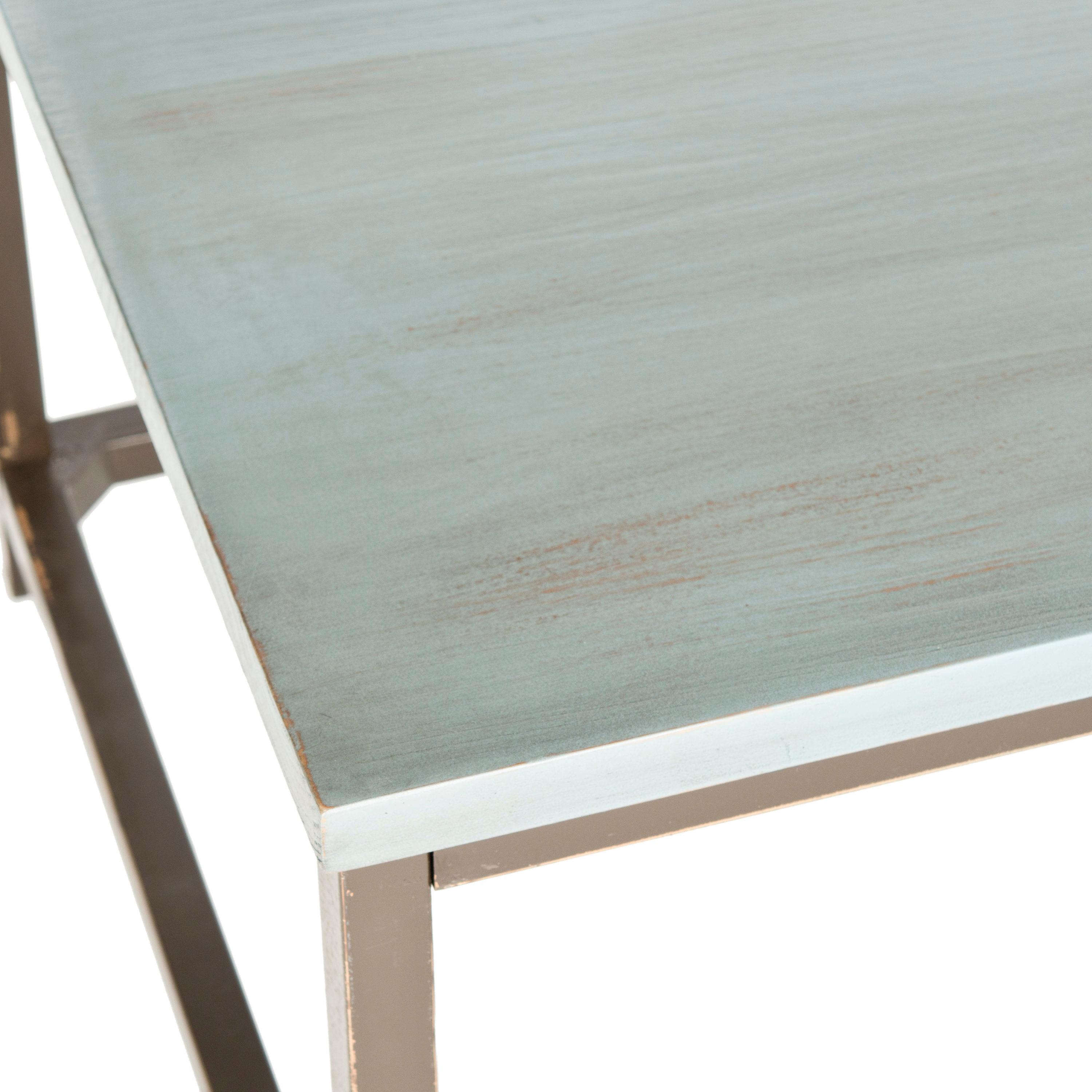 Alec Coffee Table - Barn Blue - Safavieh