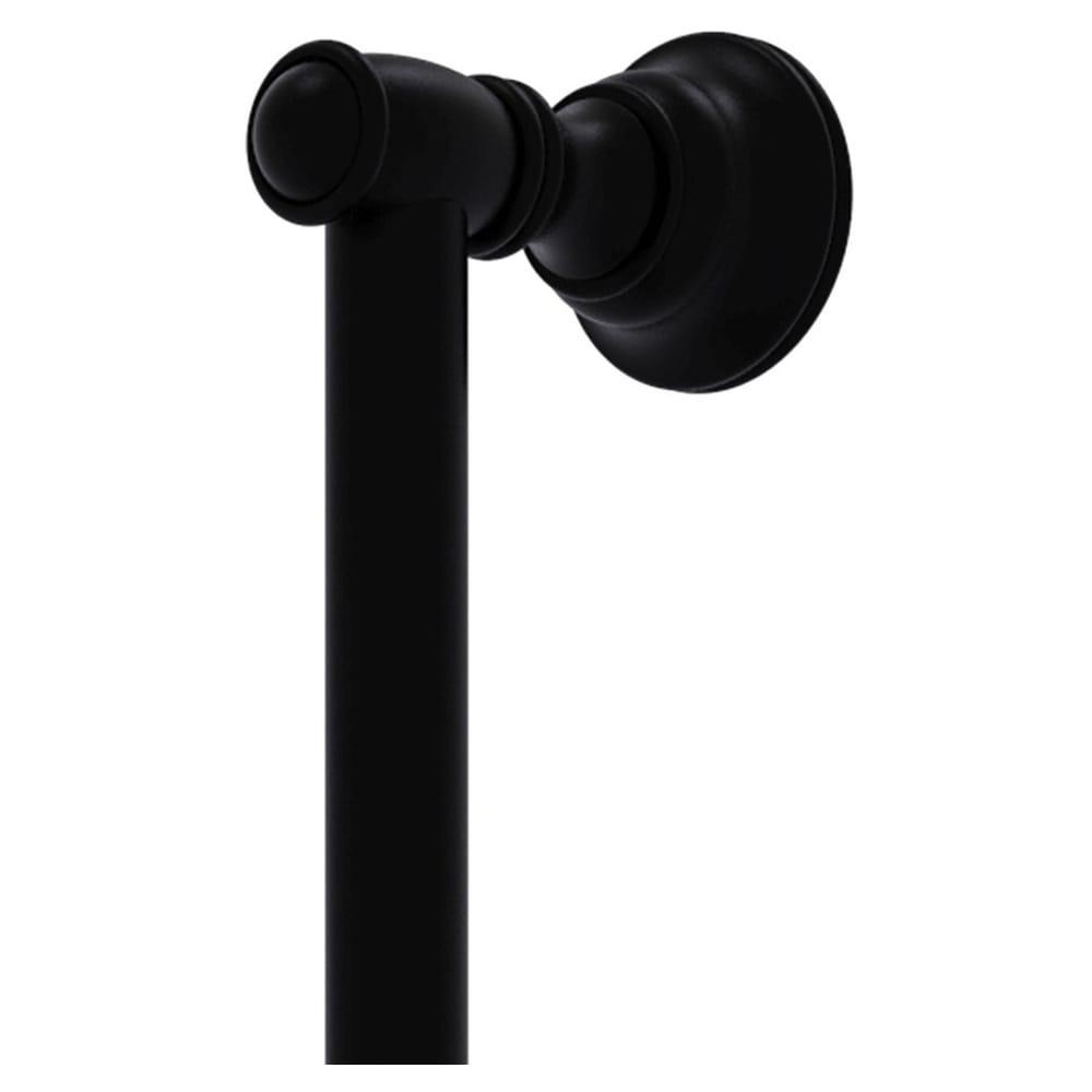 Allied Brass Carolina 18-in (457mm) Center to Center Matte Black Dual Mount Cylindrical Bar Appliance Pull