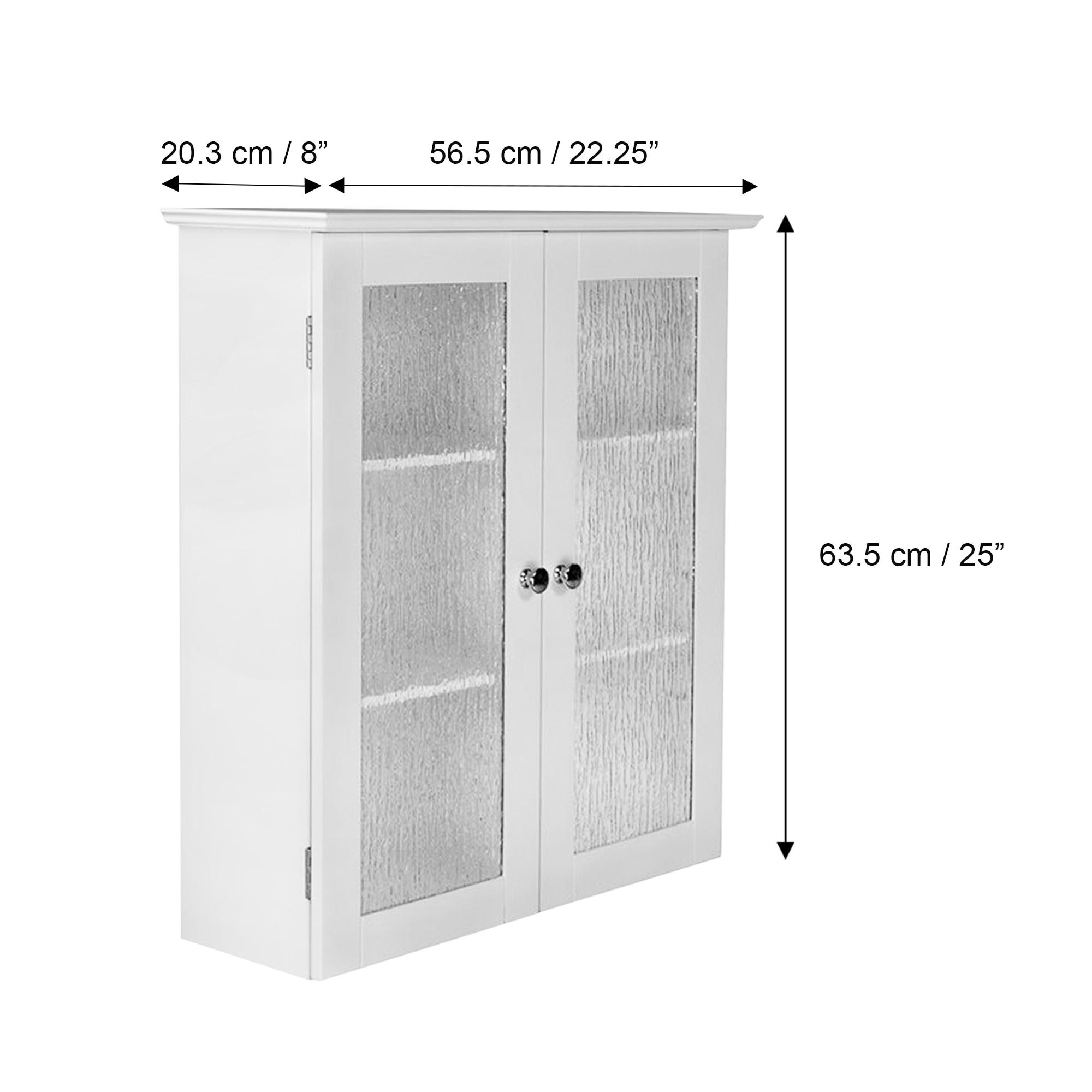 Teamson Home Connor 22.24" x 25" 2-Door Removable Wall Cabinet, White