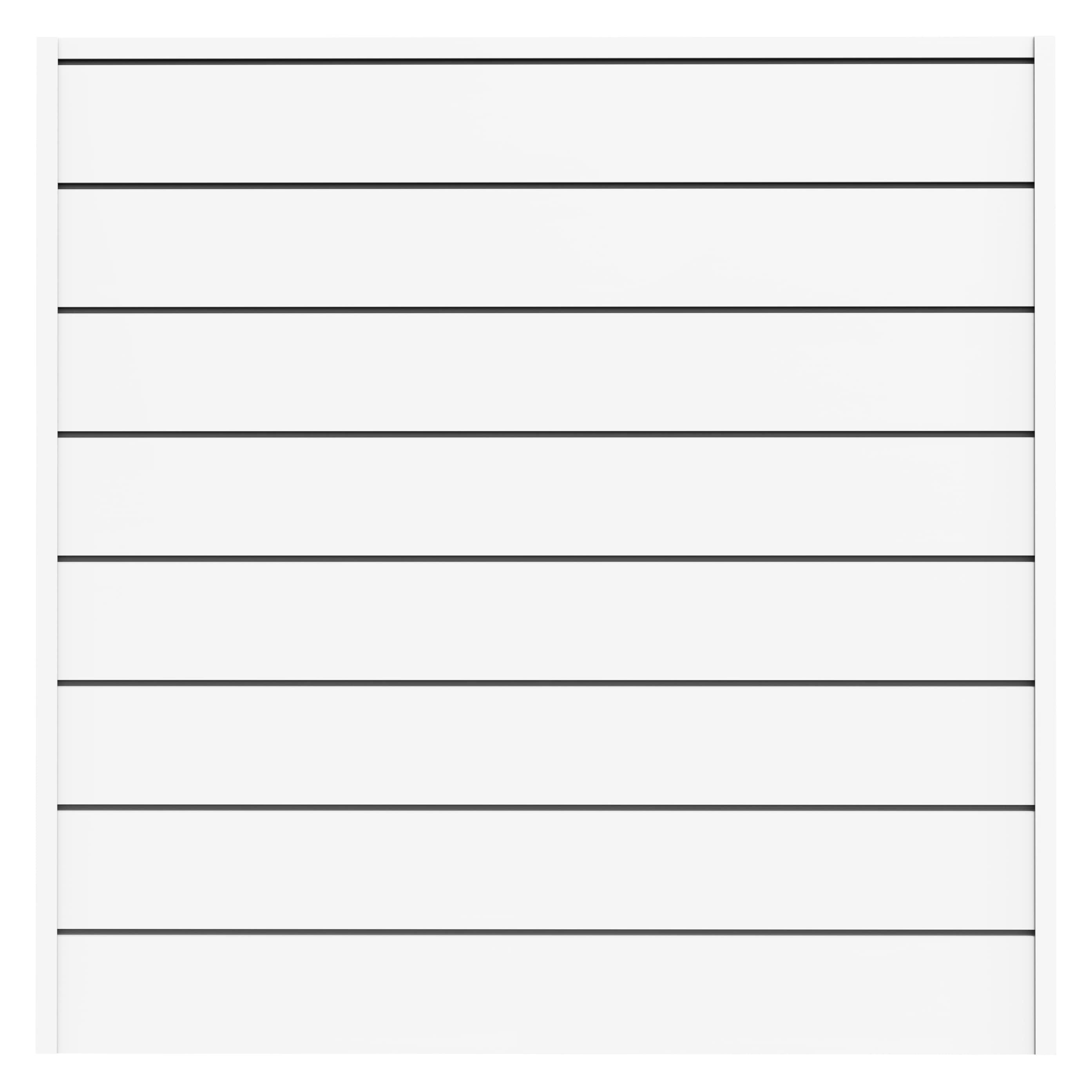 CrownWall PVC Slat Wall Panels Garage Wall and Home Organizer Storage System  | 4ft by 4ft (Set of 8)