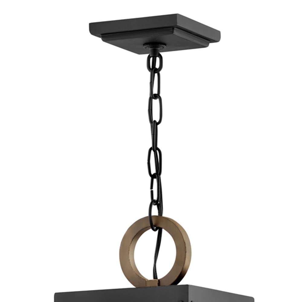 1 Light Medium Outdoor Hanging Lantern In Transitional Style 7.5 Inches Wide By 19 Inches High-Black Finish-Led Lamping Type Hinkley Lighting