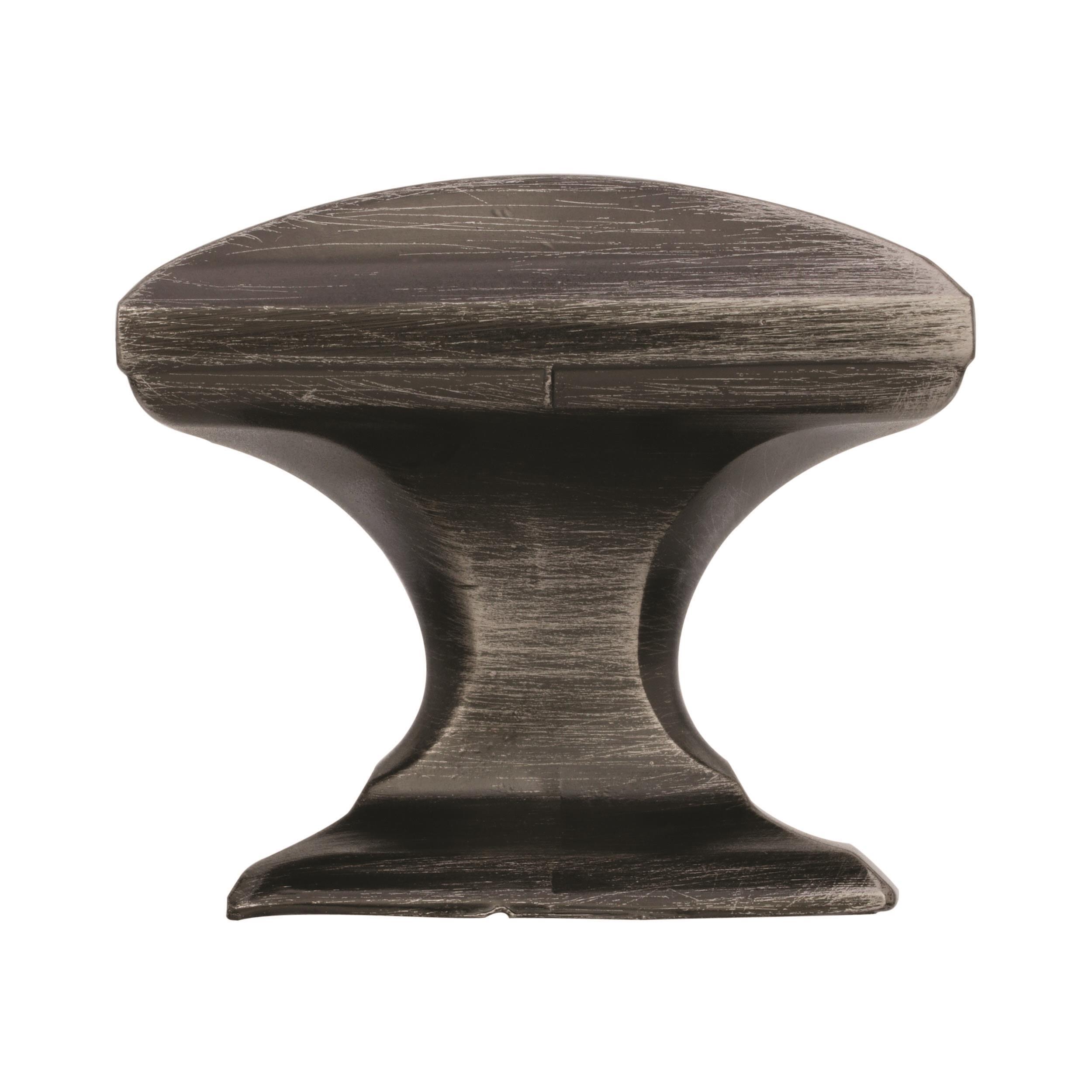 Amerock Candler 1-1/4 inch (32mm) Length Gunmetal Cabinet Knob