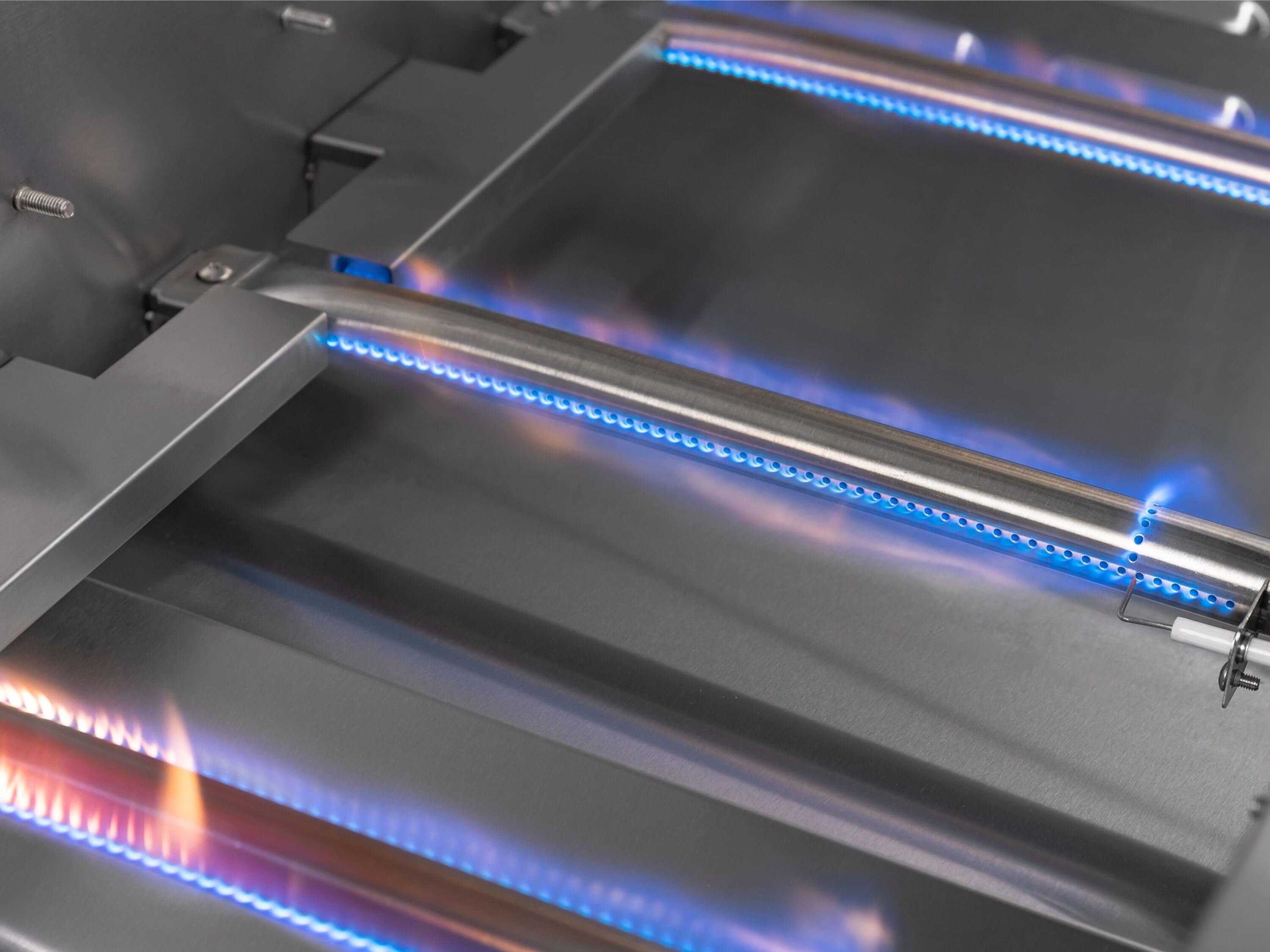 Outdoor Kitchen Aluminum 5 Piece Cabinet Set with 40 in. Liquid Propane Gas Performance Grill