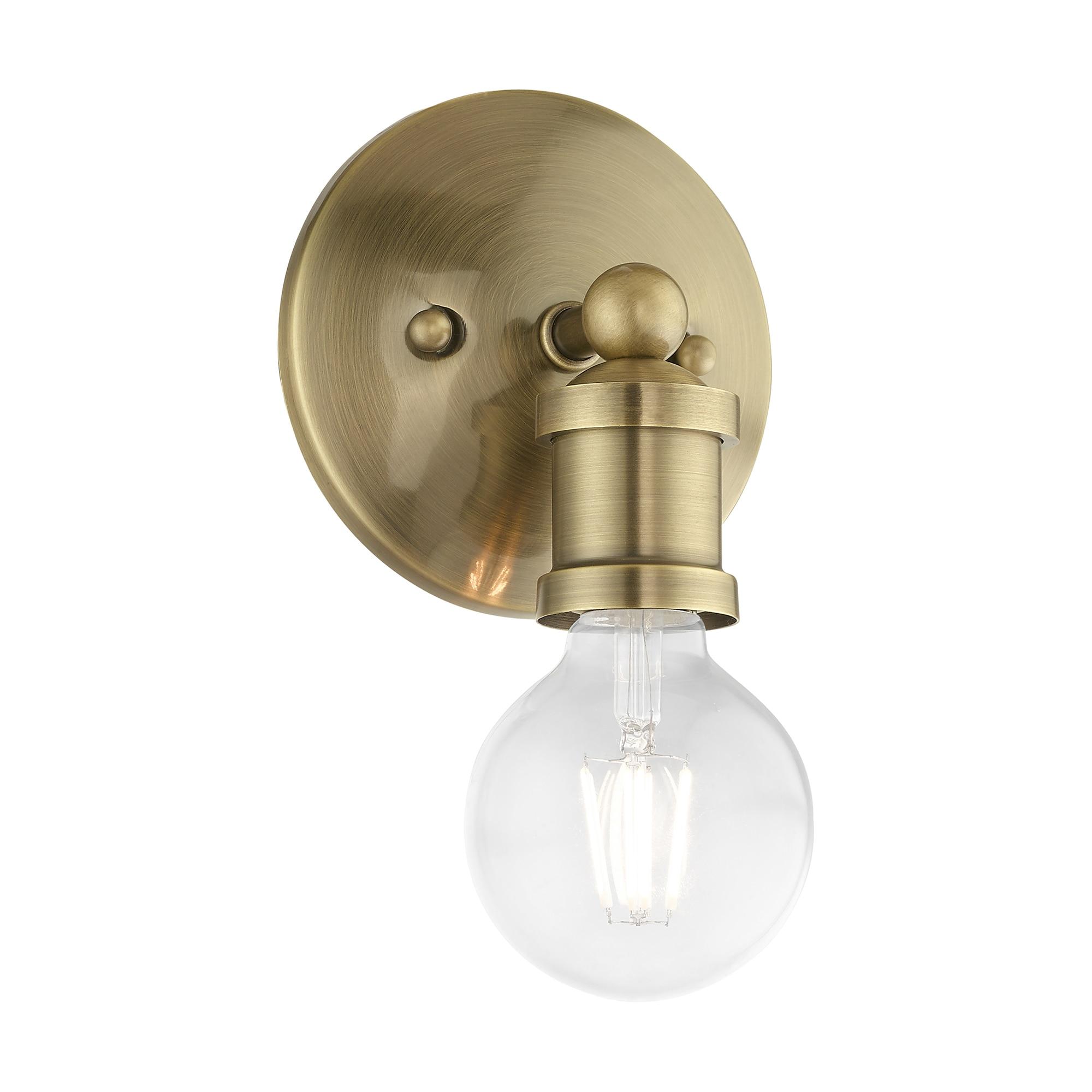 Livex Lighting Lansdale 1 - Light Vanity in  Antique Brass