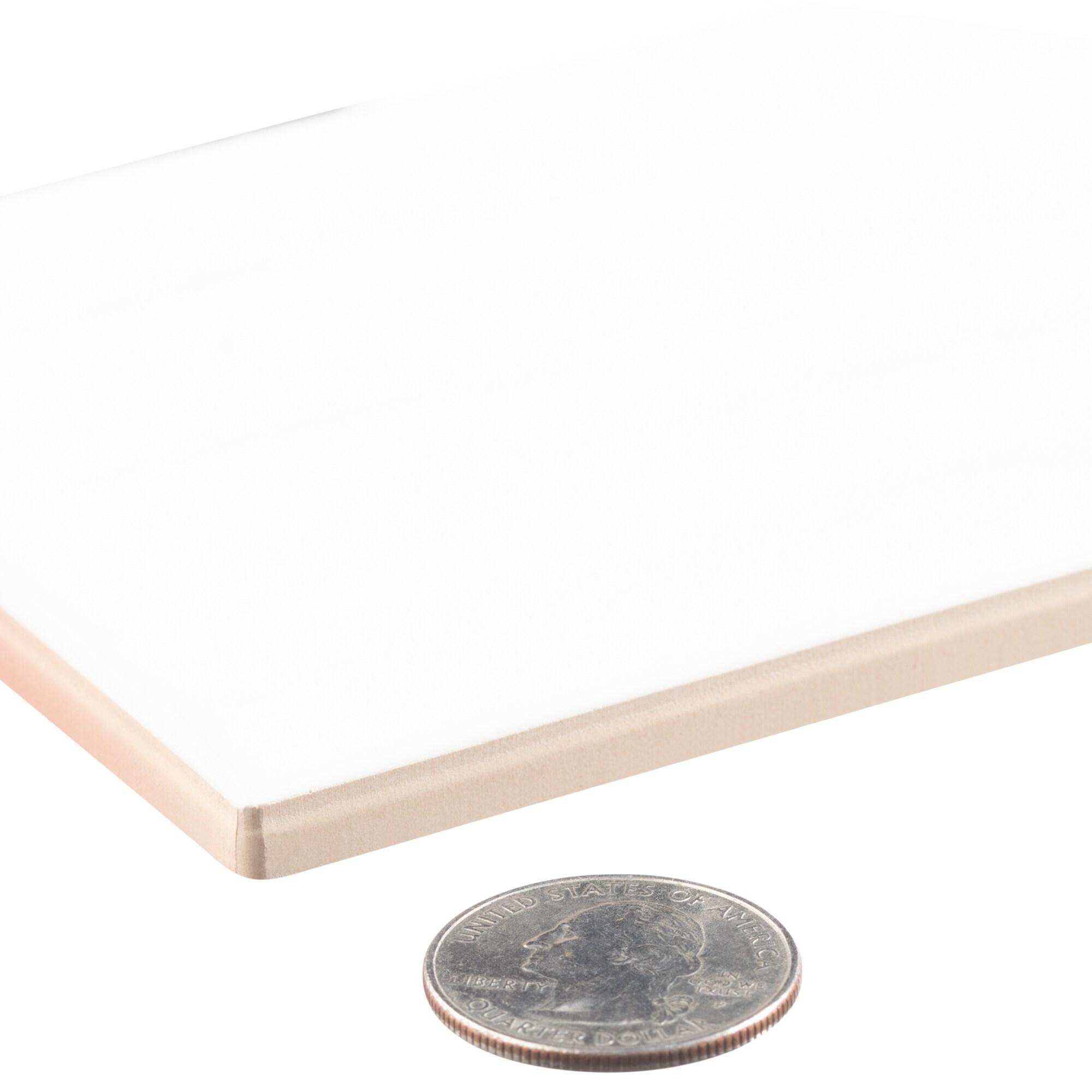 Andova Perfecto-Marvelli 4-in. x 16-in. Subway Textured Glossy Ceramic Wall Tile