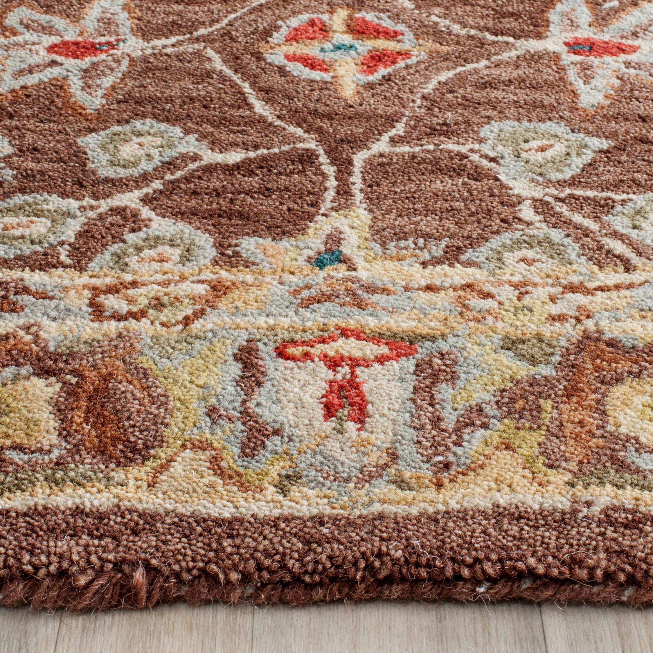 Anatolia AN562 Hand Tufted Indoor Runner Rug - Brown/Gold - 2'3"x8' - Safavieh
