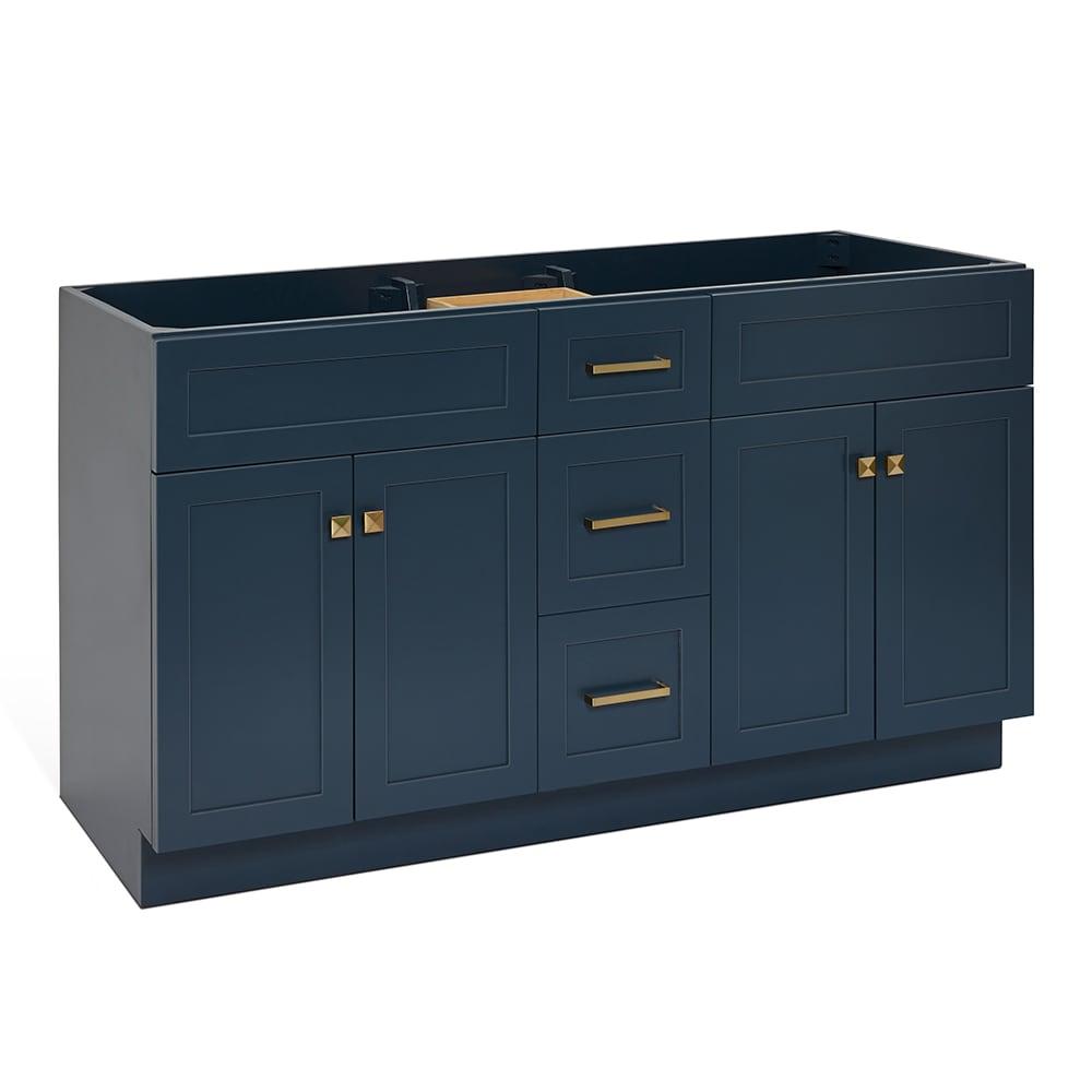 Ariel F060d-Bc Hamlet 60" Double Free Standing Vanity Cabinet Only - Blue