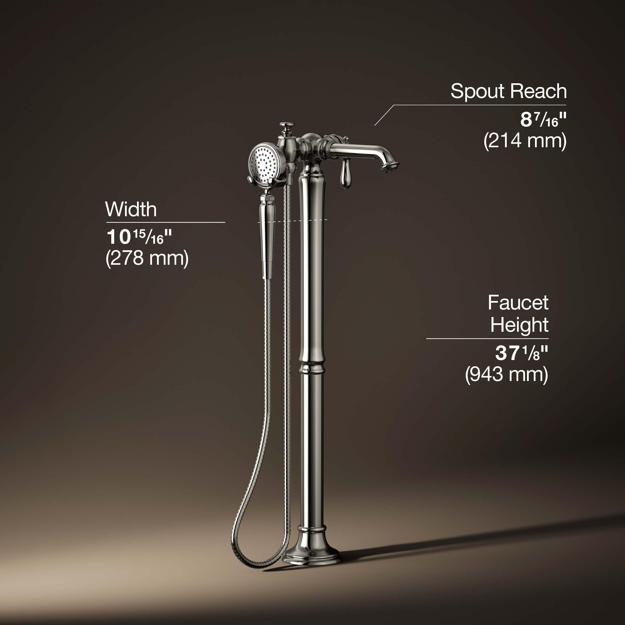 Artifacts® Single Handle Floor Mounted Clawfoot Tub Faucet