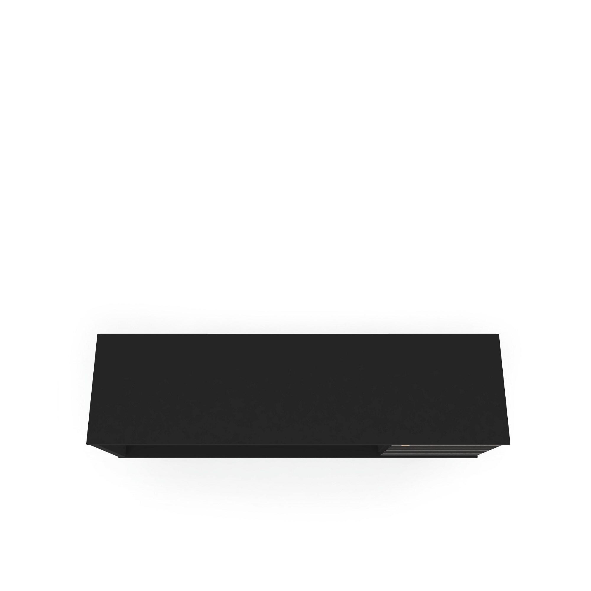 53.14" Liberty TV Stand for TVs up to 50" Black - Manhattan Comfort: Mid-Century Modern Media Console