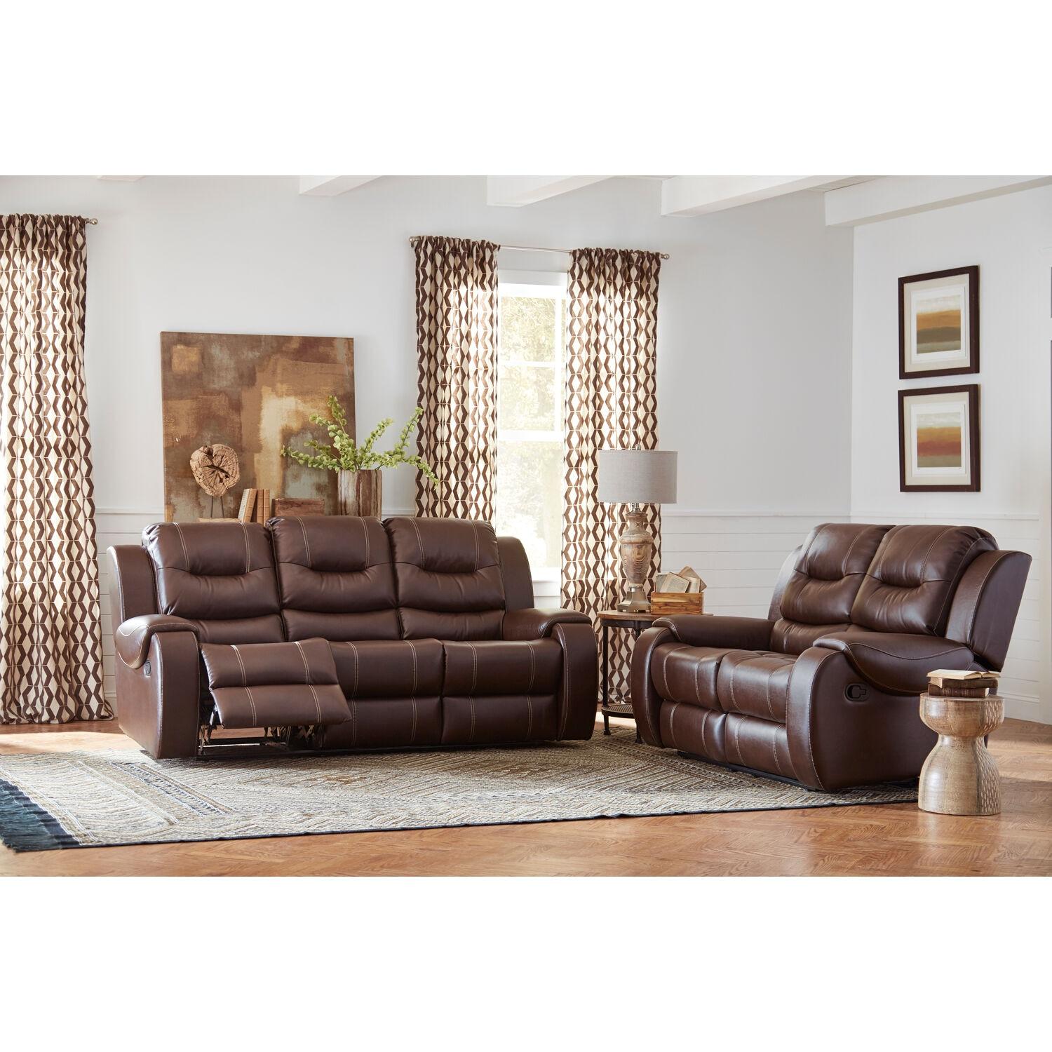 Lekendric 87'' Slipcovered Faux Leather Reclining Sofa