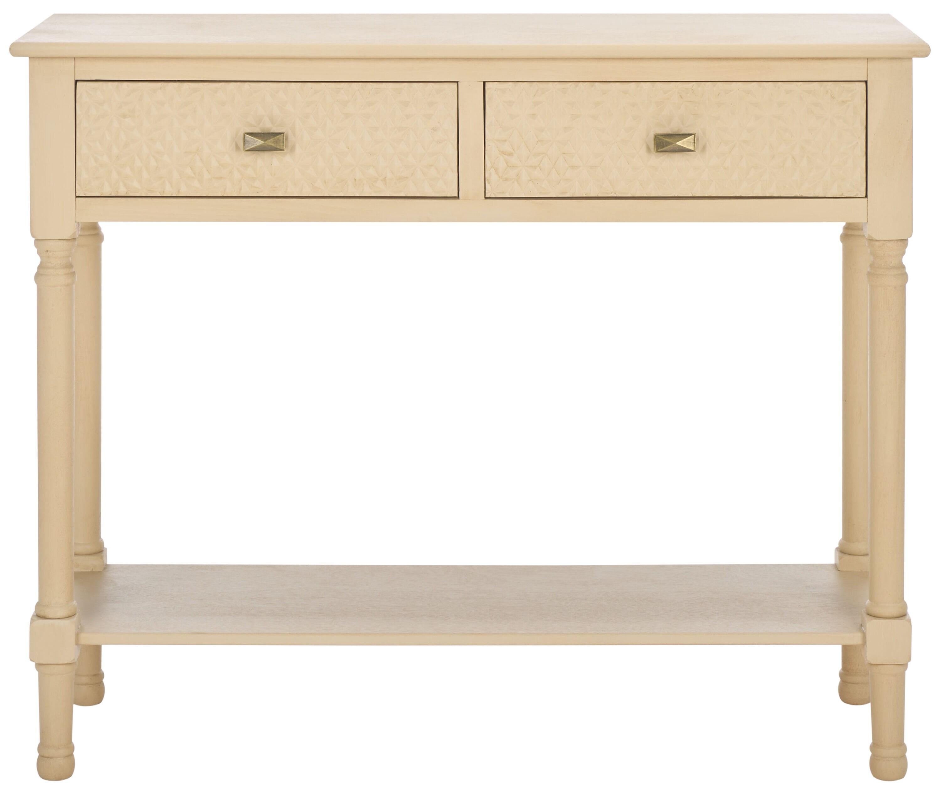Halton 2 Drawer Console Table - Natural - Safavieh