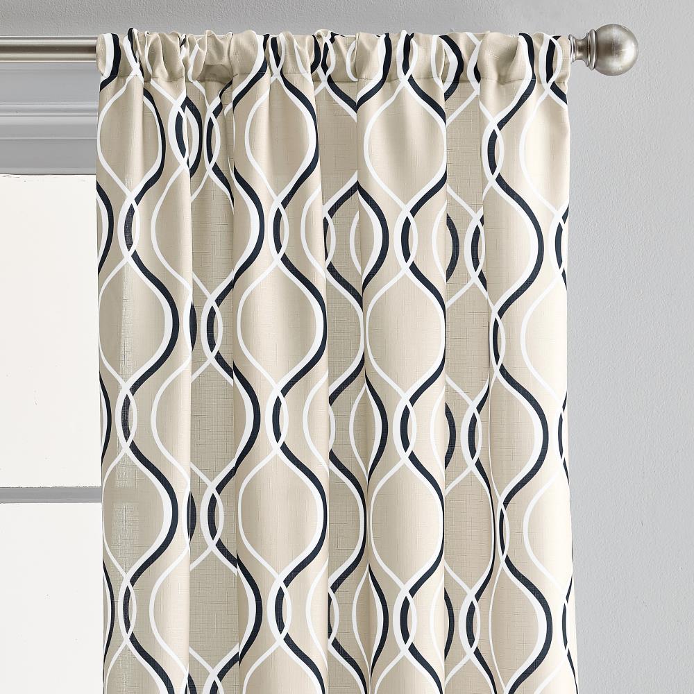 CHF Industries Geometric Rod Pocket Energy Efficient Valances, 50 " x 63", Polyester, Adult