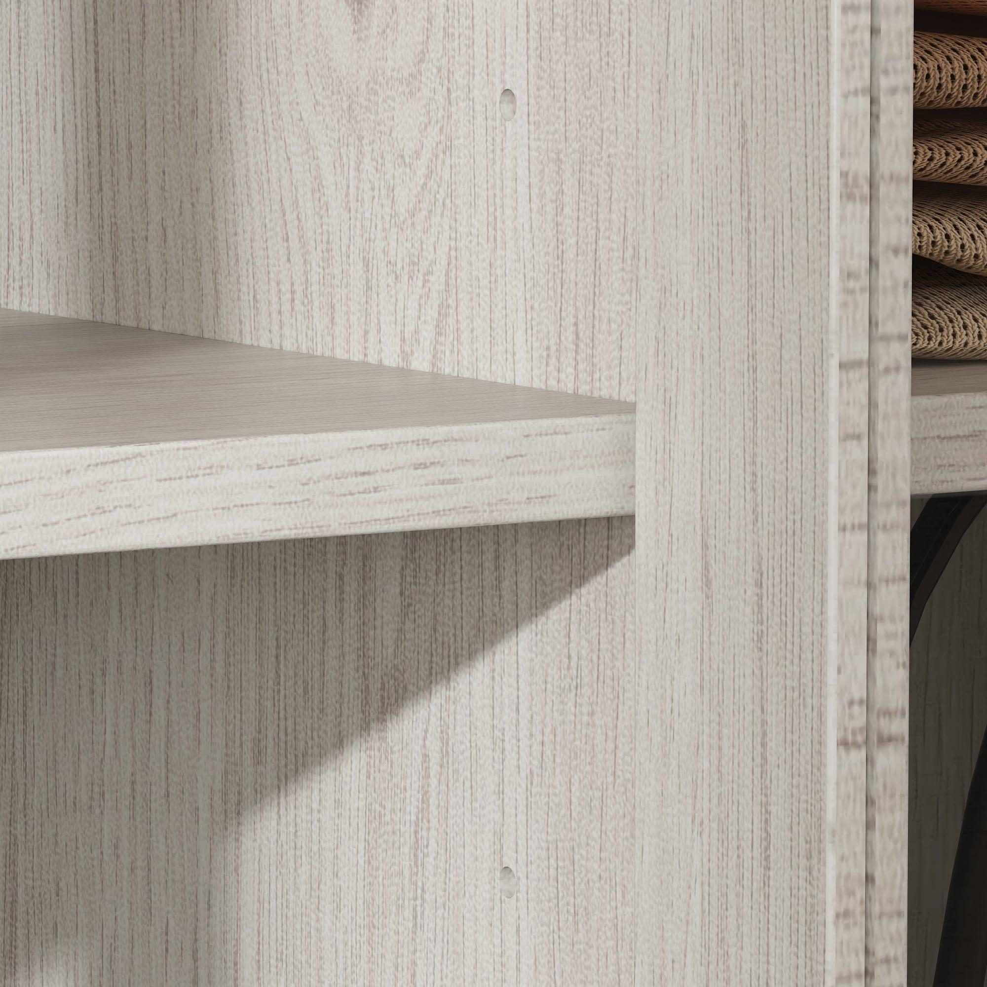 FUFU&GAGA Modern Simple Wardrobe Frosted Glass Door Combination Clothes Storage Cabinet Armoire