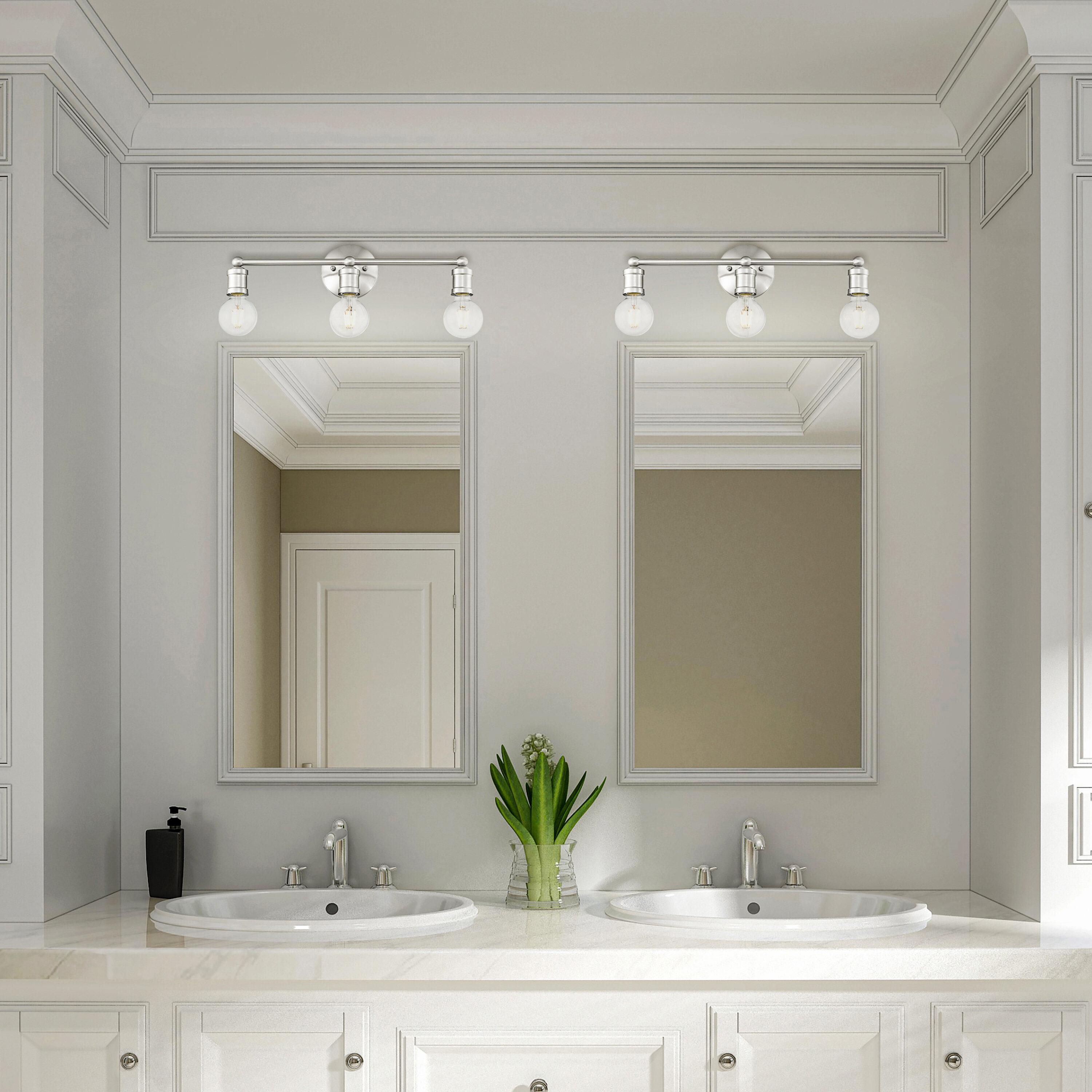 Livex Lighting Lansdale 3 - Light Vanity in  Brushed Nickel