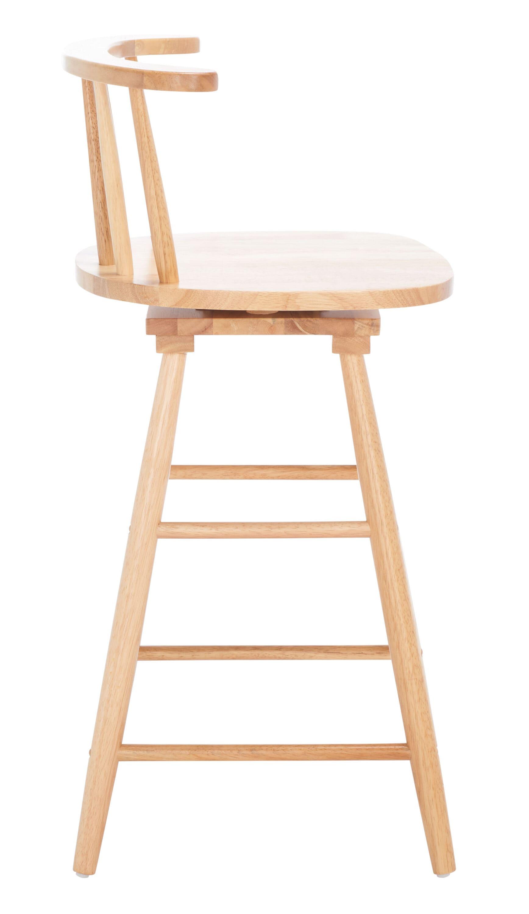 Ray Swivel Counter Stool - Natural - Safavieh