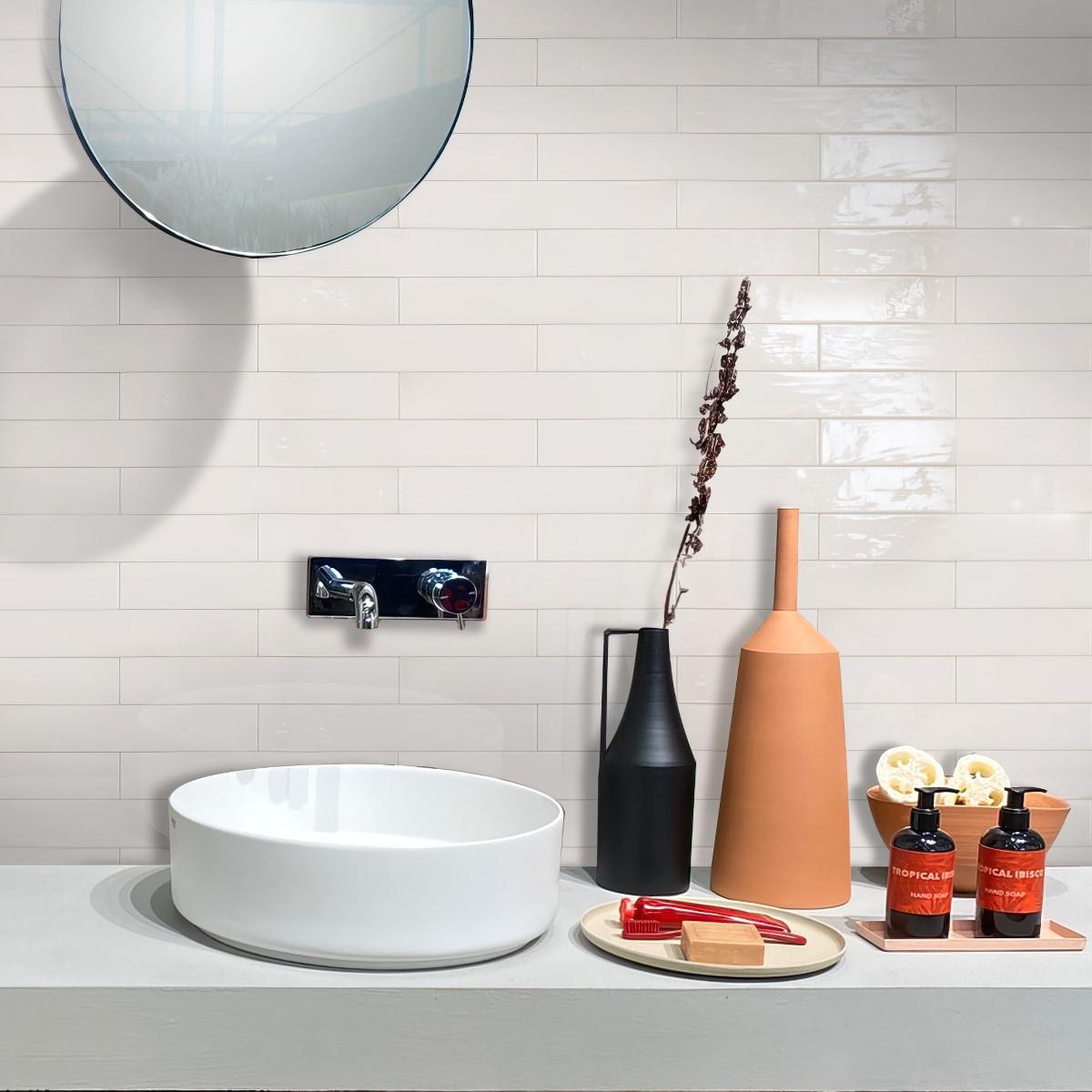 2.56'' W x 15.75'' L Ceramic Subway Singular Tile