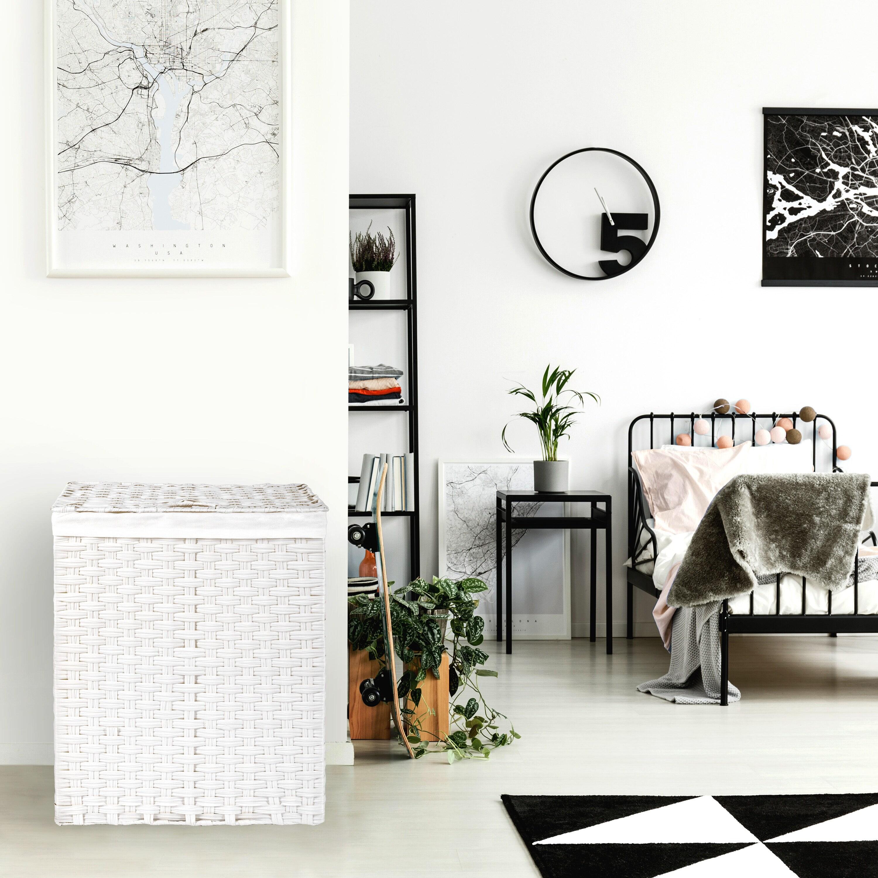 Handwoven Rectangle Laundry Hamper