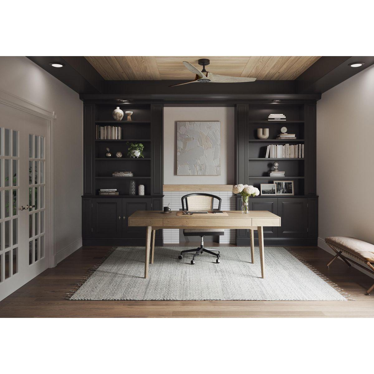 Upshur Collection 52 in. Brushed Nickel Transitional Ceiling Fan with LED Light Kit