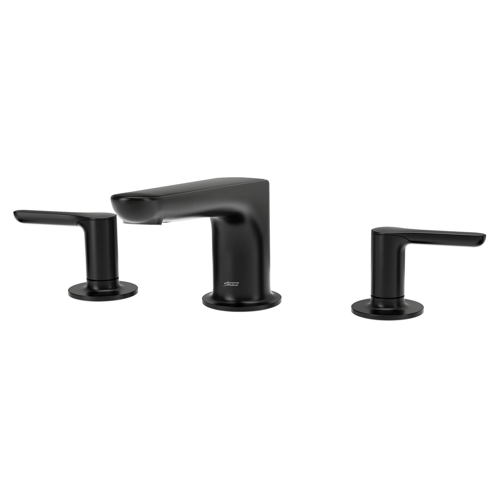 American Standard Studio S 2-Handle Deck-Mount Roman Tub Faucet for Flash Rough-in Valves in Matte Black