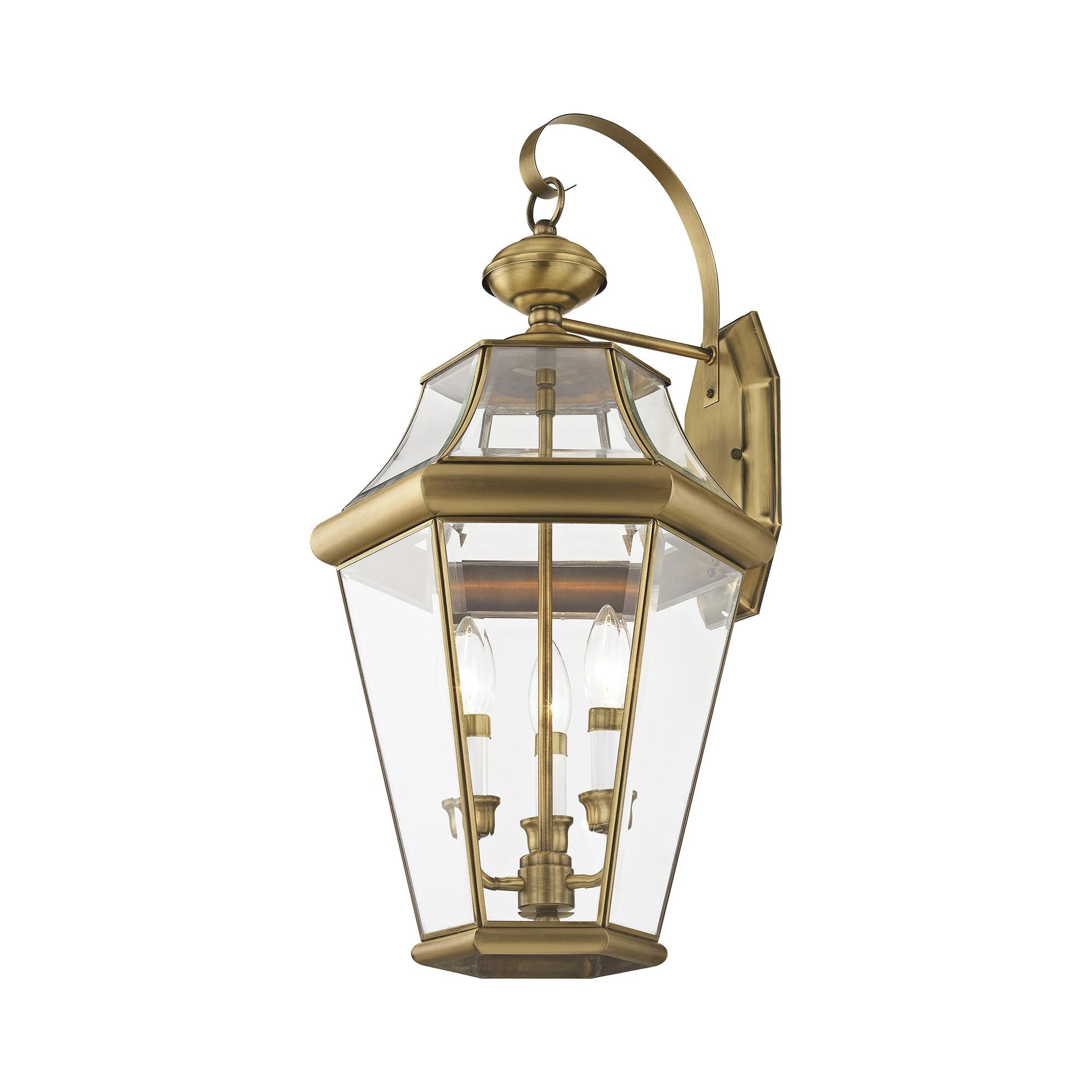 Livex Lighting Georgetown 3 - Light Wall Light in  Antique Brass