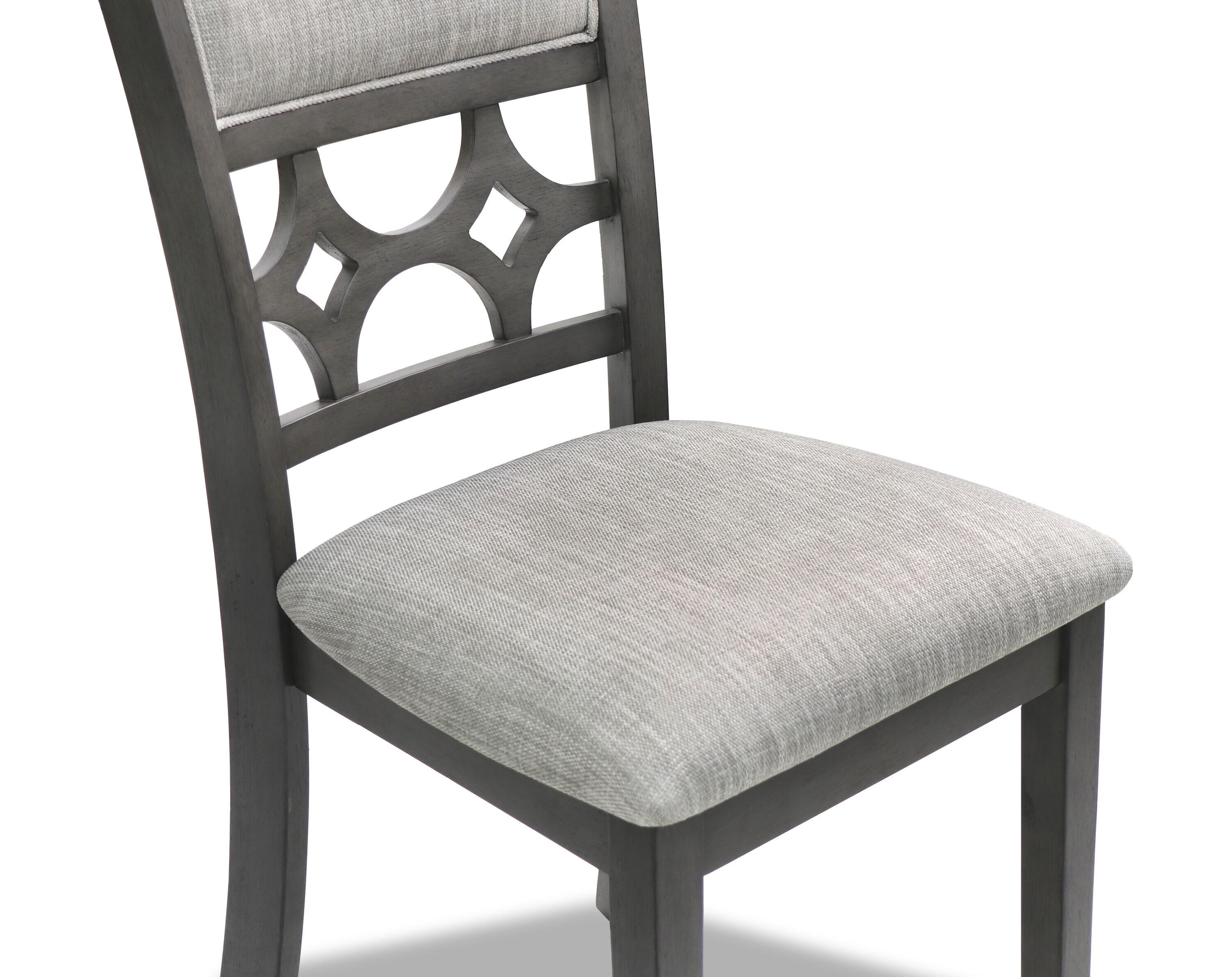 New Classic Furniture Mitchell 5-Piece Transitional Wood Counter Set in Gray