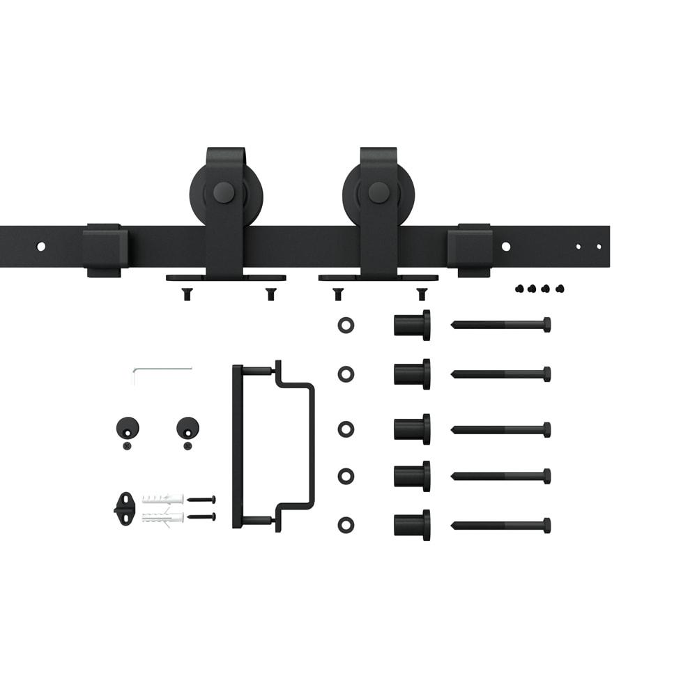 84'' Glass with Installation Hardware Kit Barn Door