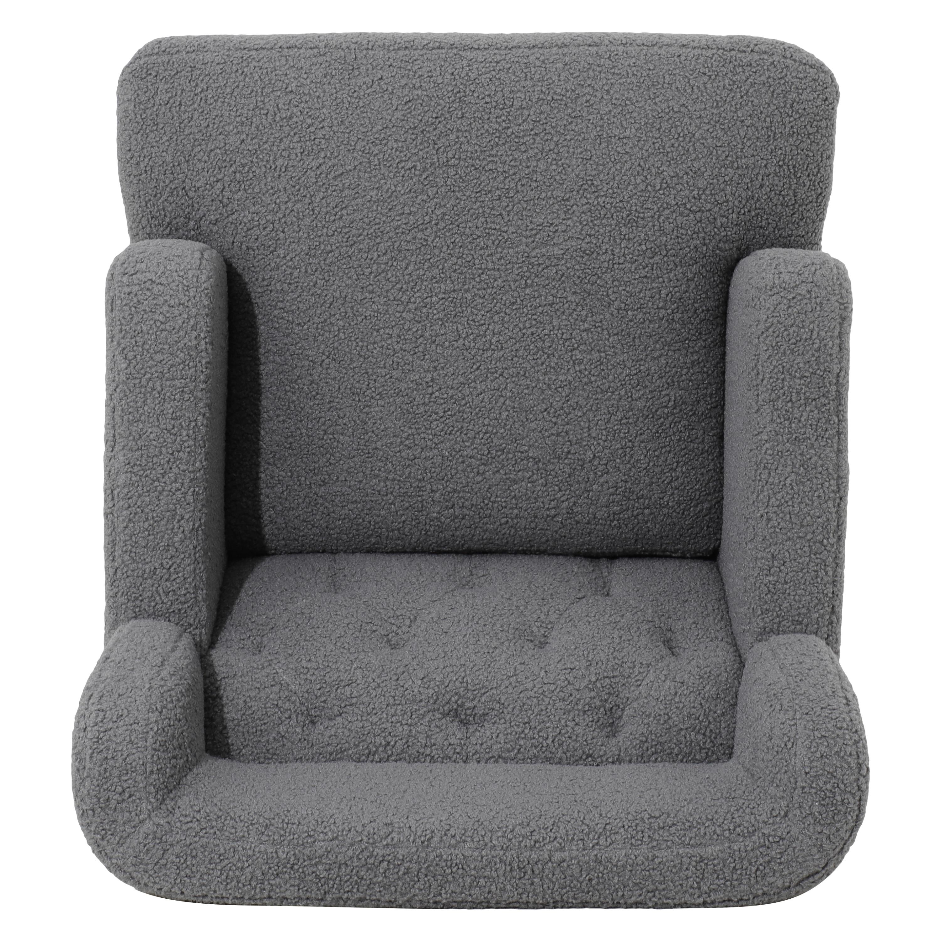 Christopher Knight Home Mantua Fabric Tufted Accent Chairs,Dark Gray