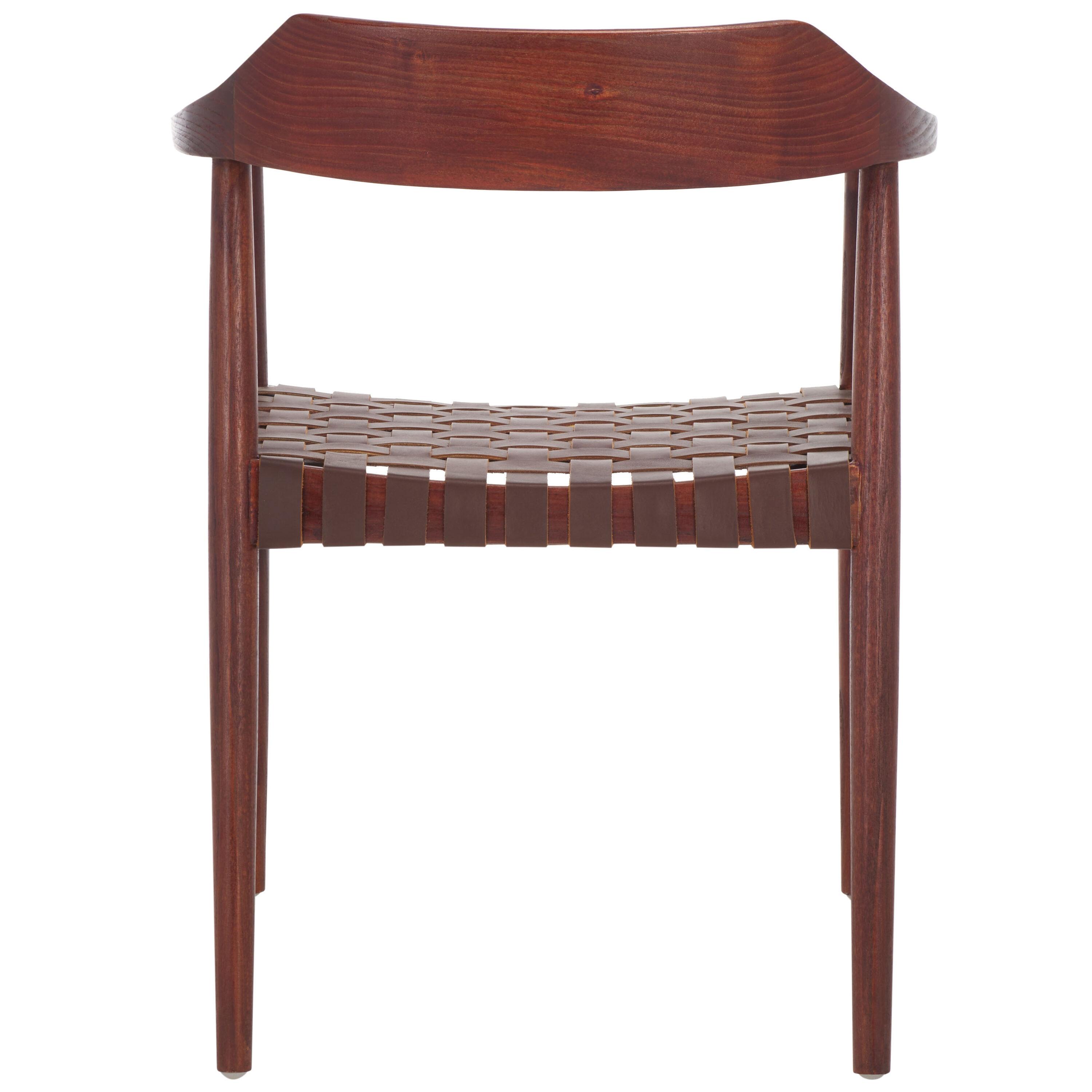 Amycus Accent Chair - ACH1202 - Cognac/Walnut - Safavieh