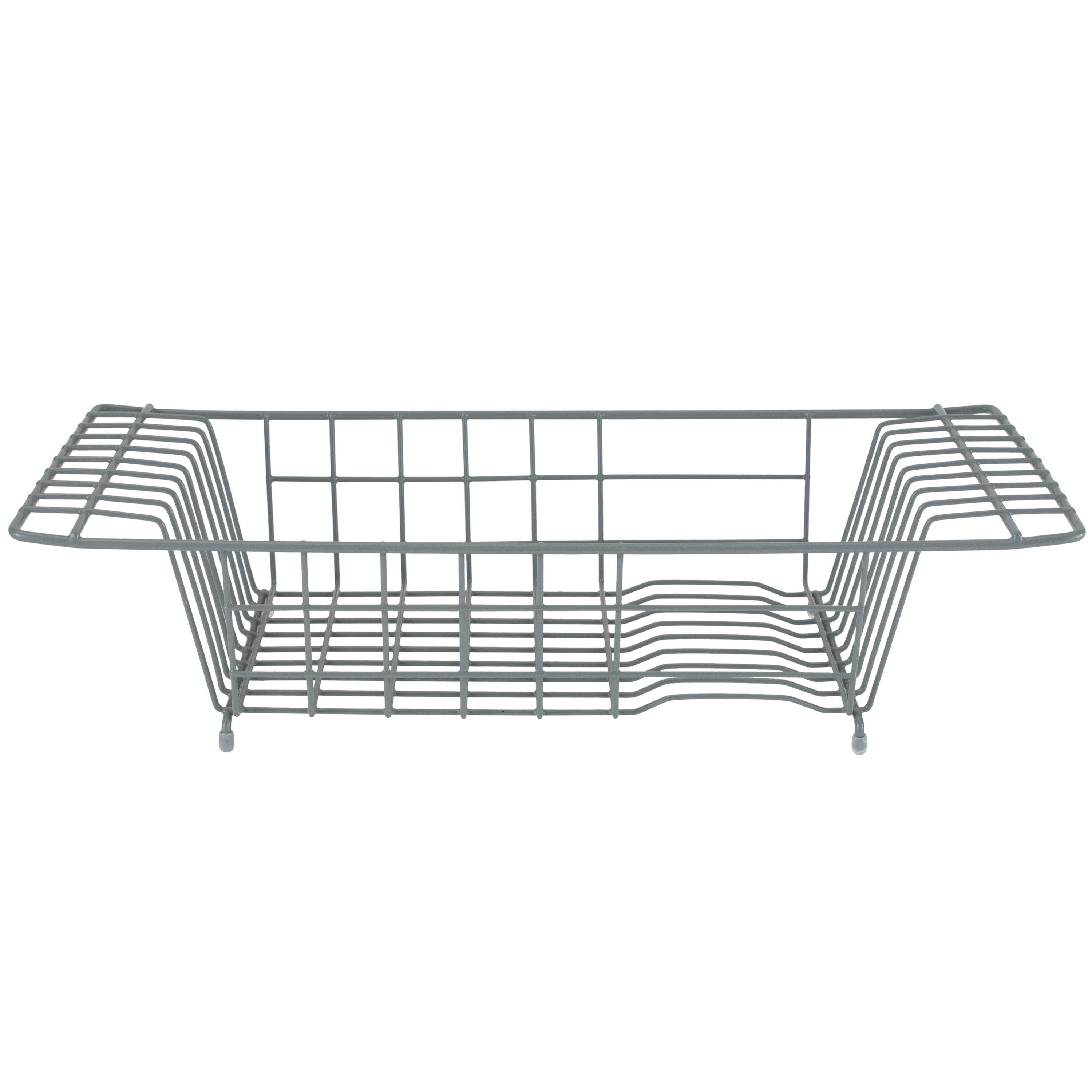 Kitchen Details Over the Sink Dish Rack, 19.92" x 7.99" x 5.12", Grey