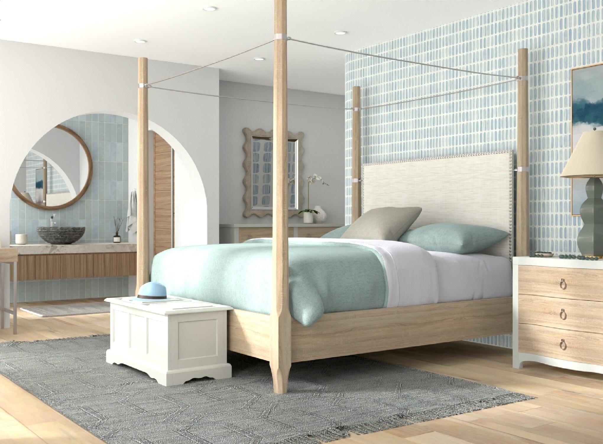 Carolina Living Hayden Blanket Chest Antique Ivory: Adult Assembly, Wood Frame, 100 lb Capacity