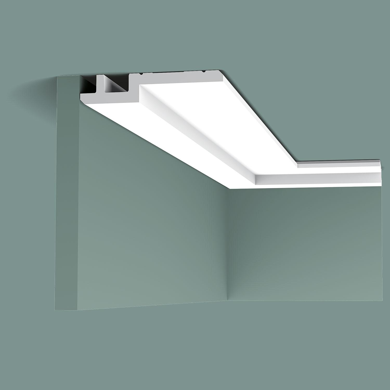 Orac Decor 1-1/4 in x 6-1/8 in x 78-3/4 in Primed White Plain Polyurethane Crown Moulding