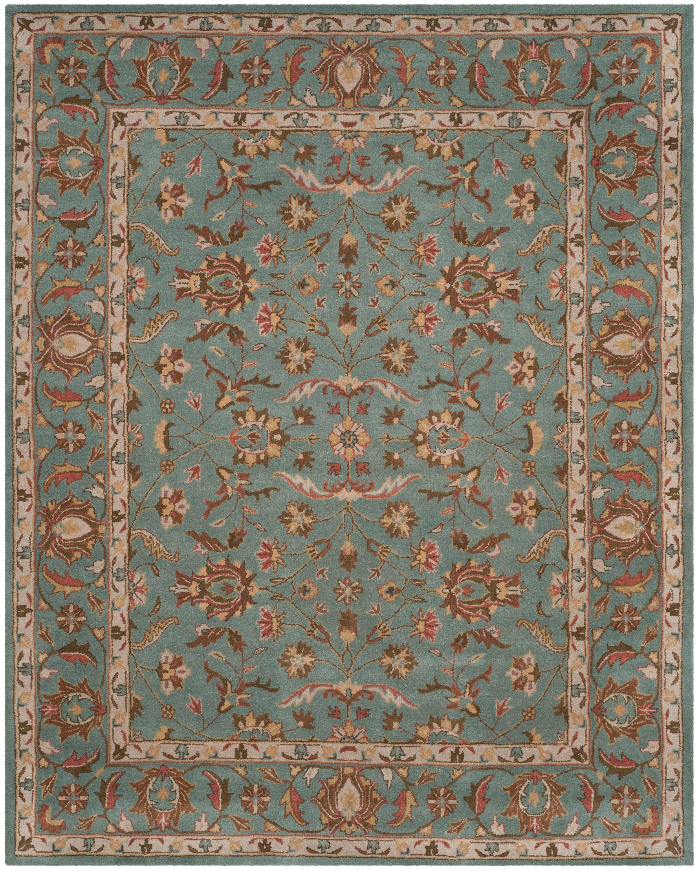 Heritage HG969 Hand Tufted Area Rug - Blue/Blue - 8'9"x11'9" - Safavieh.