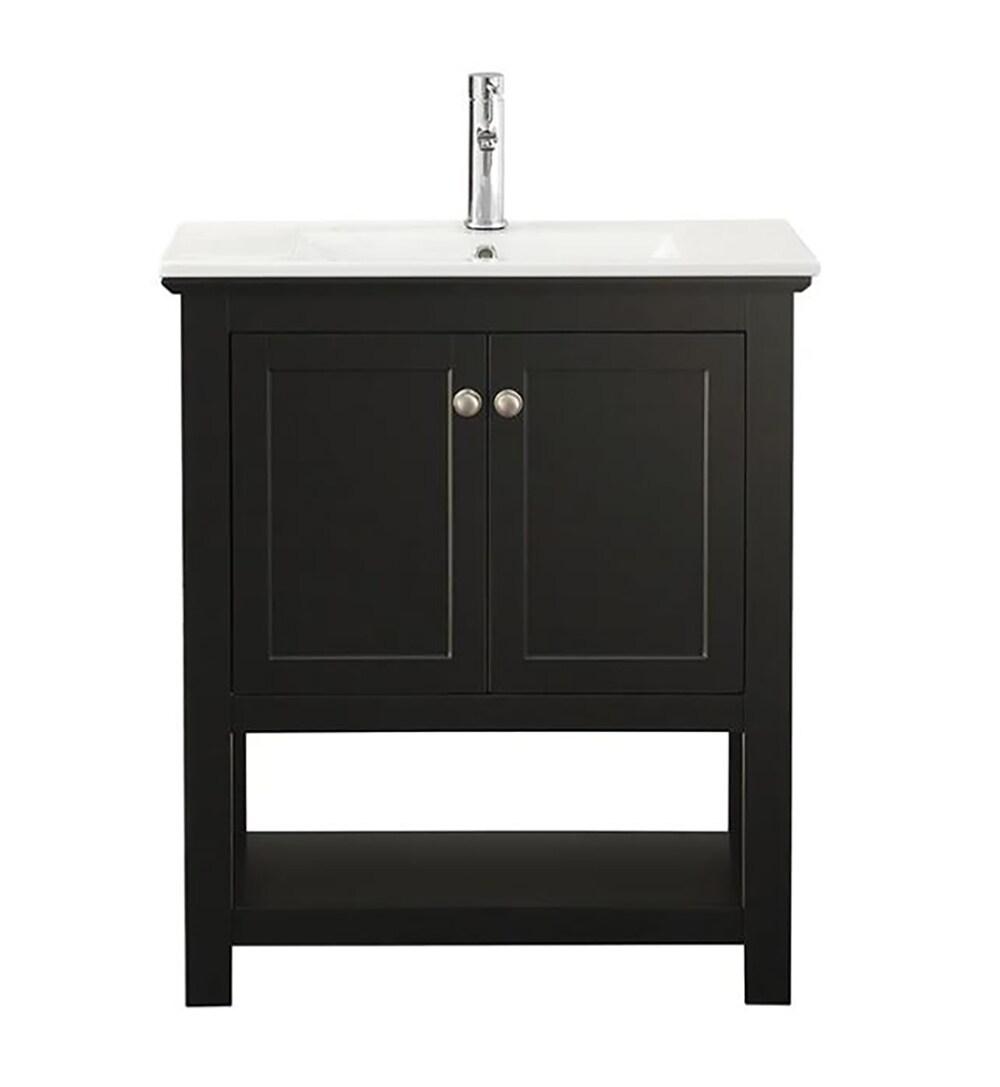 Manchester 30" Freestanding Single Sink Bathroom Vanity with Integrated Sink (Faucet Not Included)