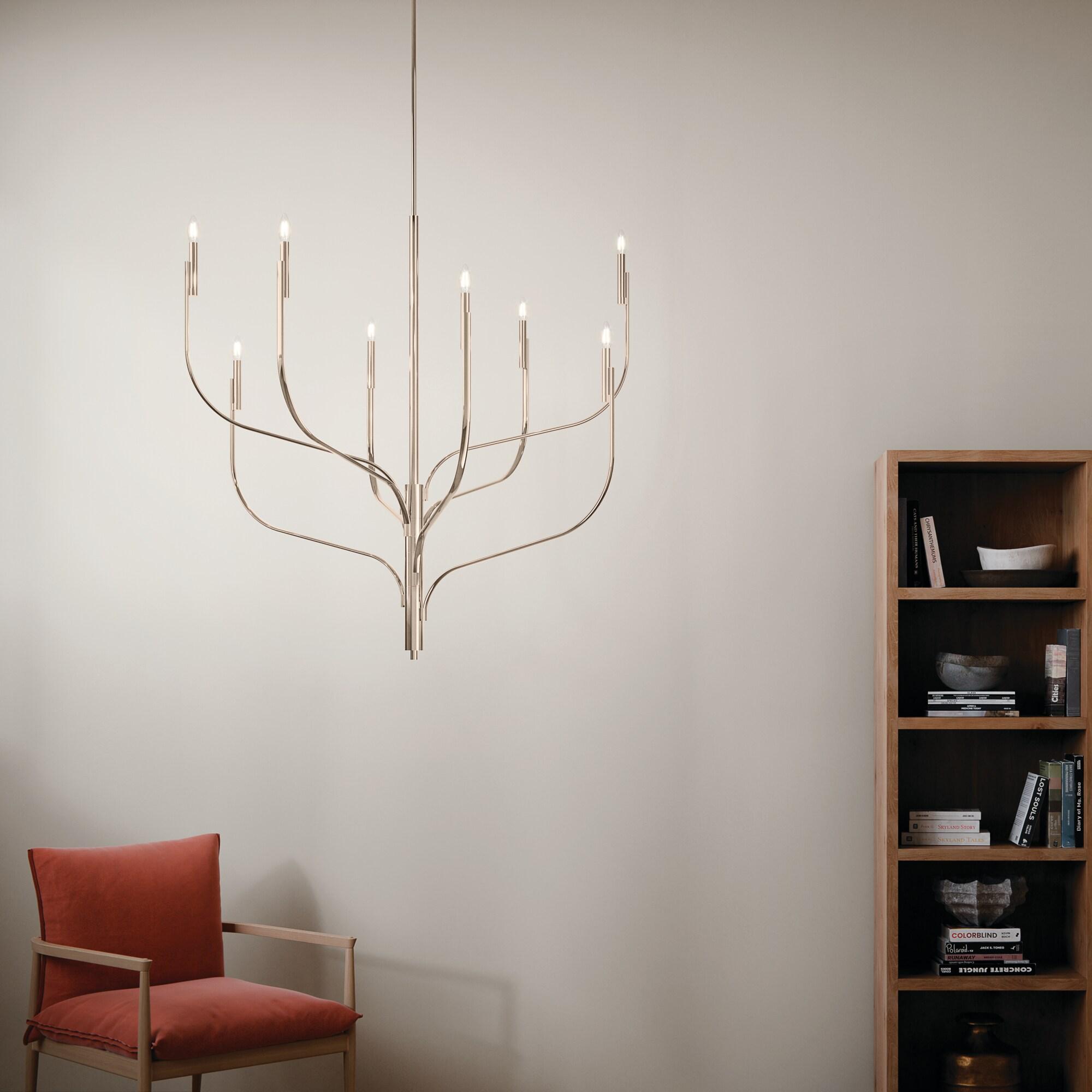 Kichler Lighting - Livadia - 8 Light Chandelier-47.75 Inches Tall and 47.75