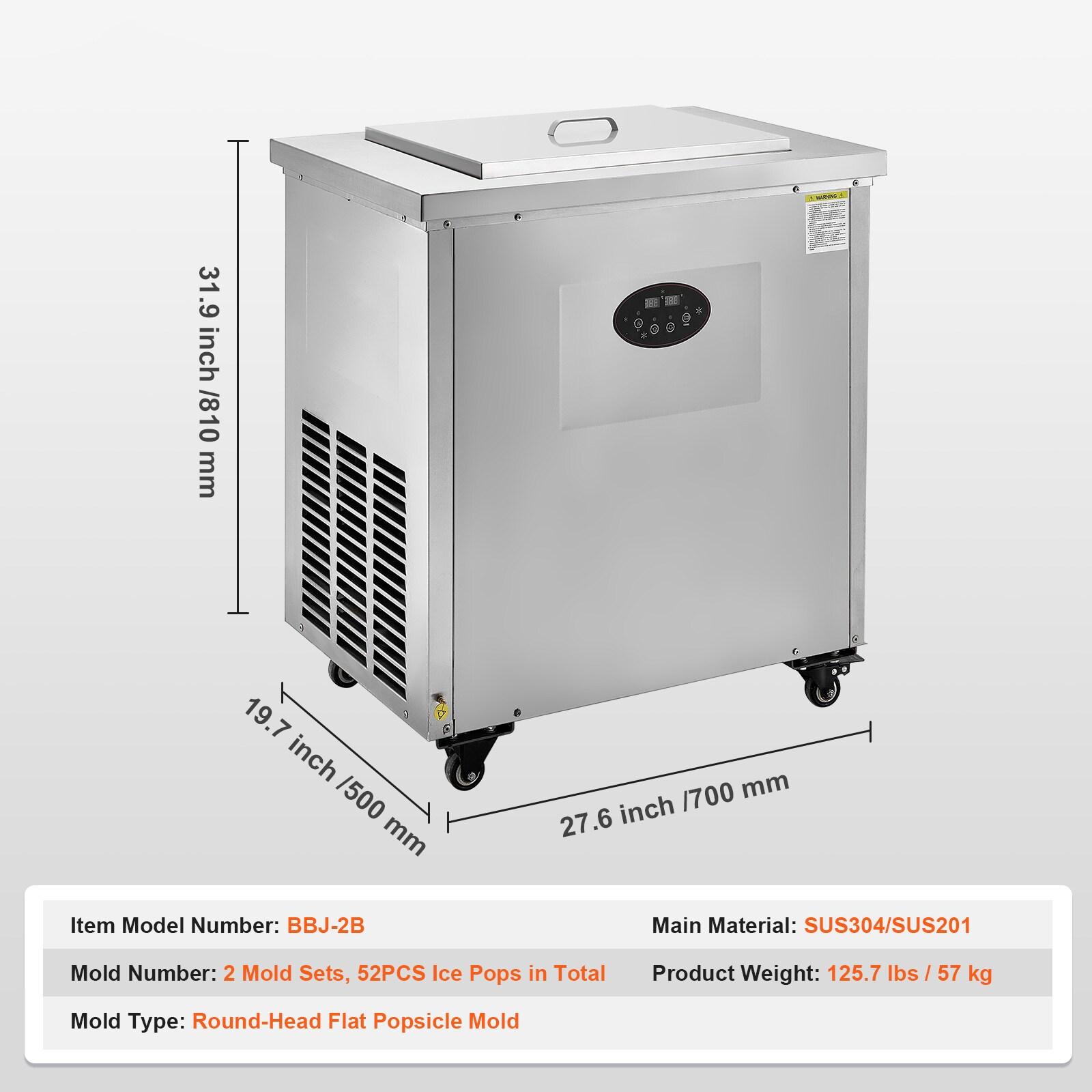 Stellweilan Tessberg Commercial Popsicle Machine 2 Mould Set - 52 PCS Ice Pops Making Machine