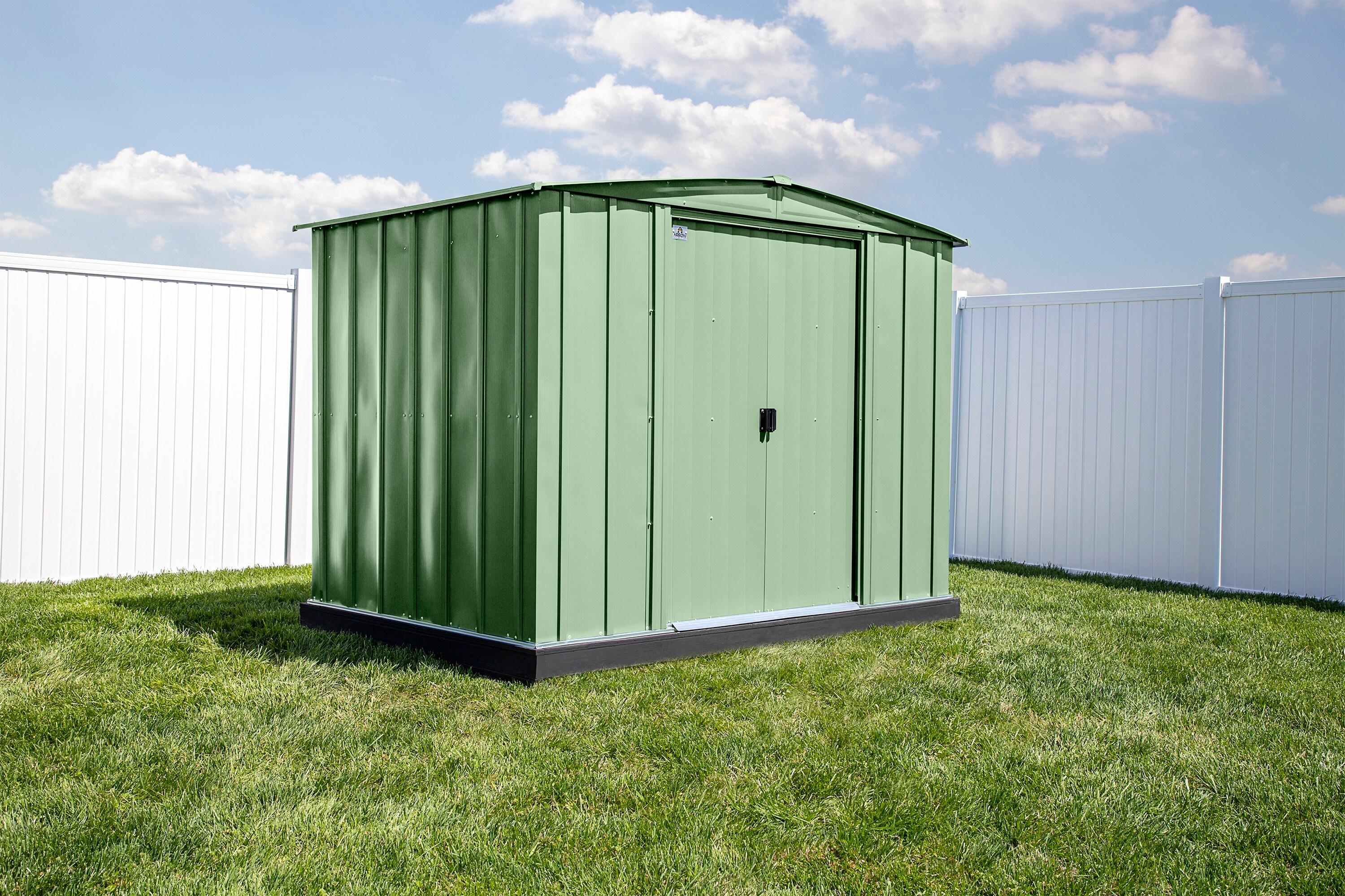 Arrow 8 ft. W x 6 ft. D Galvanized Steel Storage Shed