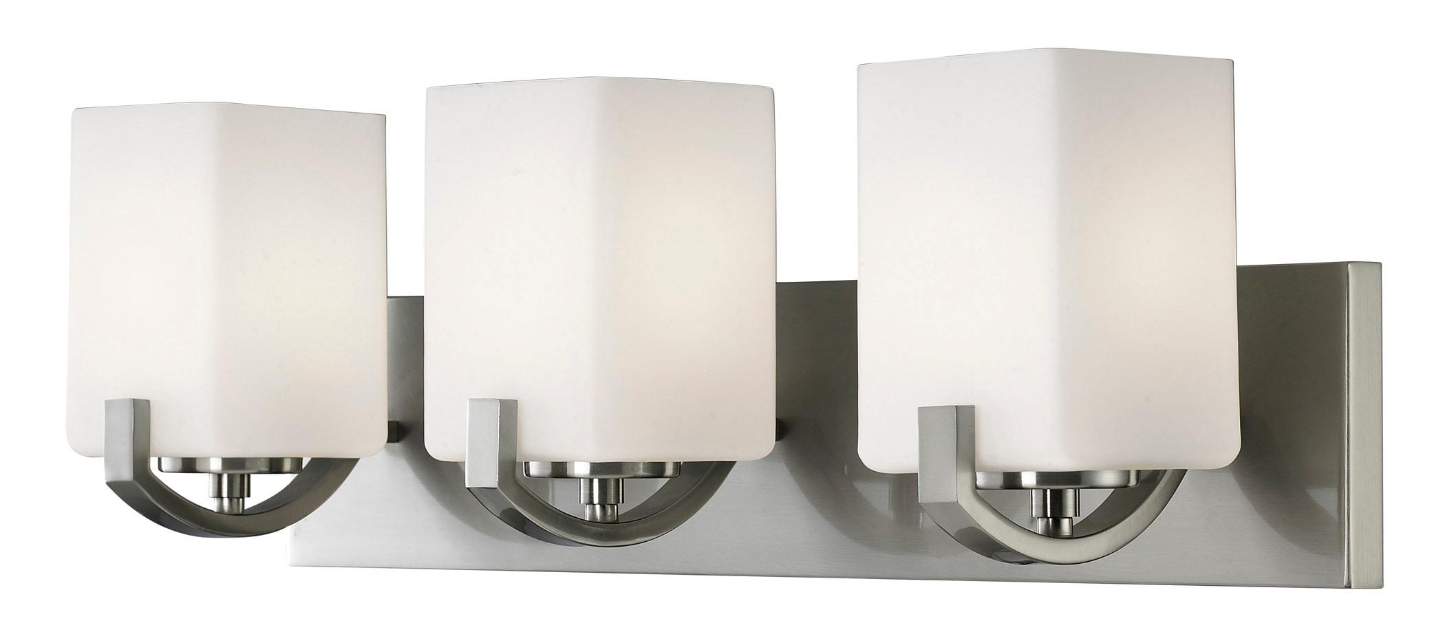Palmer 3-Light Brushed Nickel Bath Light